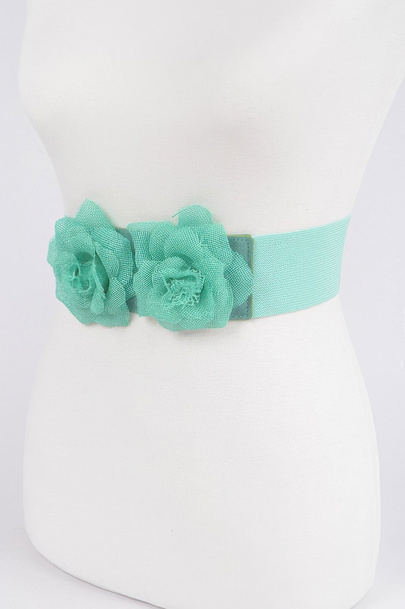 Flower Buckle Elastic Belt