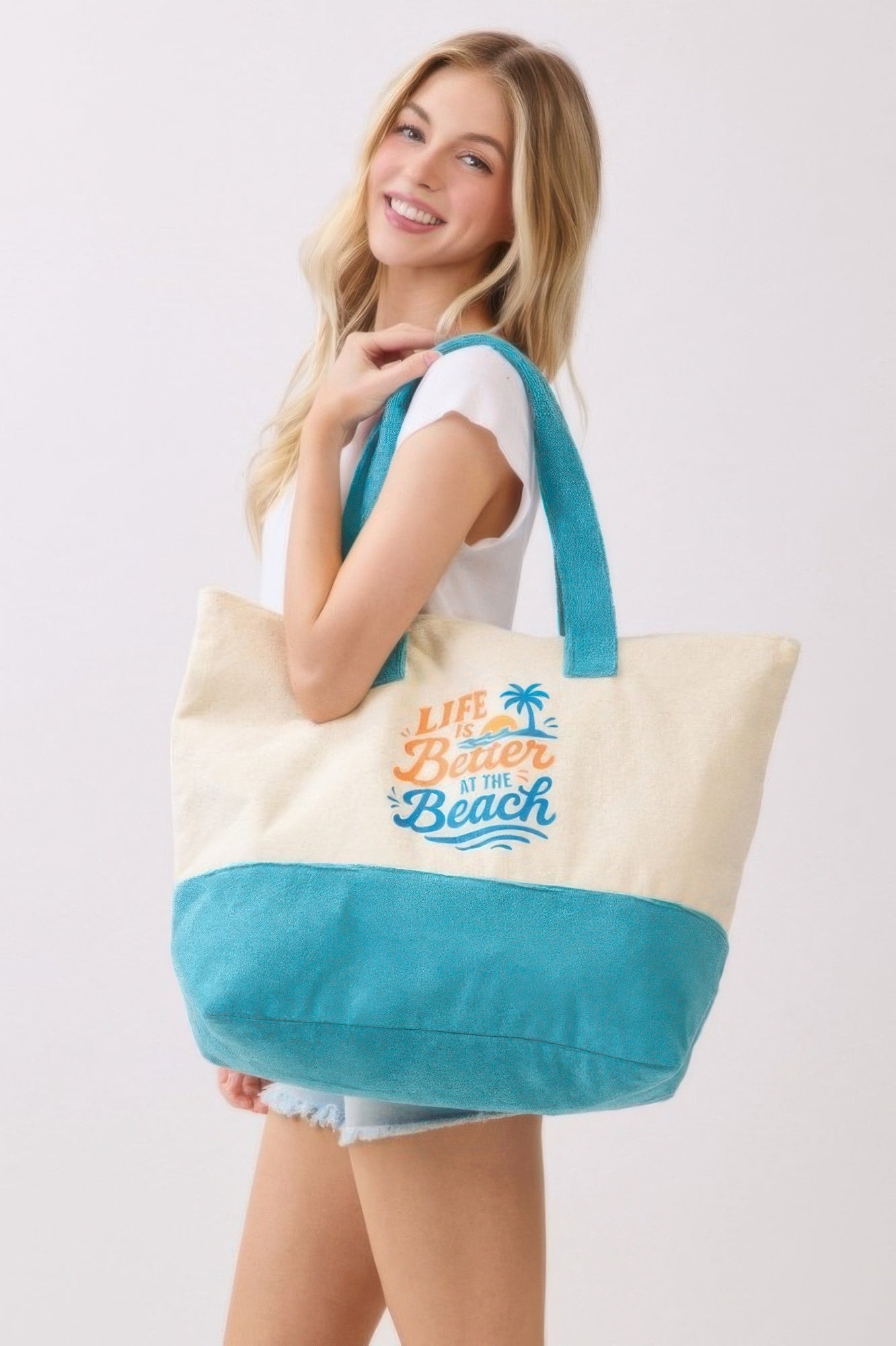 Life Is Better At The Beach Terry Tote
