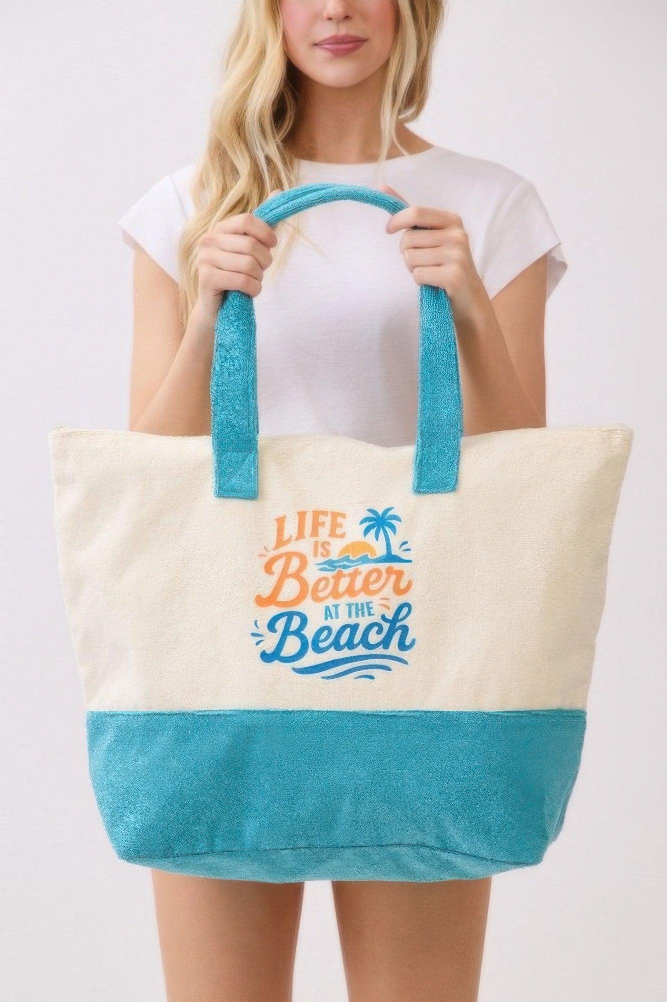 Life Is Better At The Beach Terry Tote
