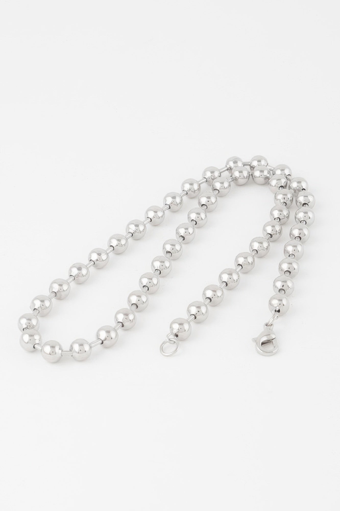 Metal Ball Beaded Short Necklace