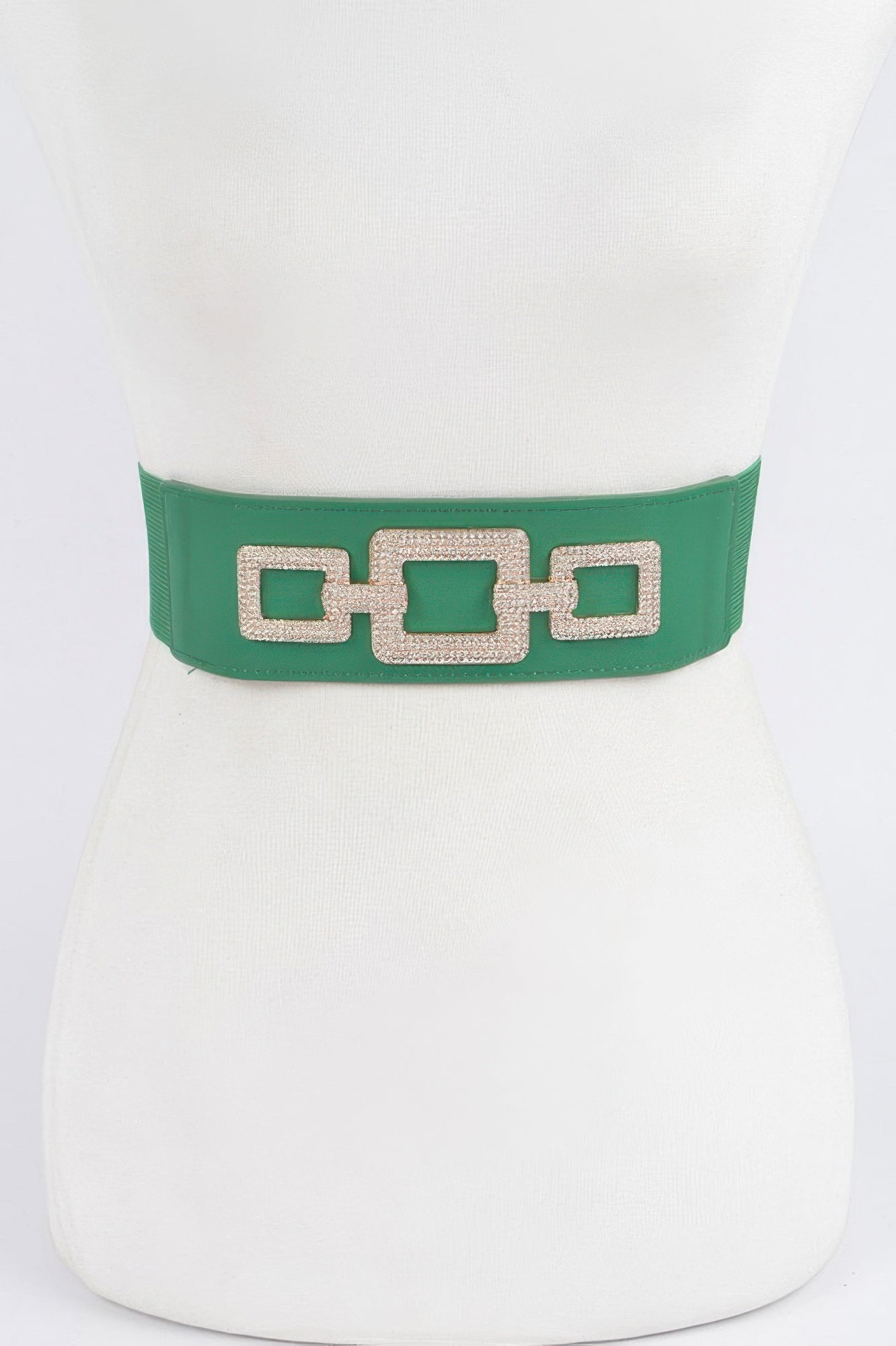 Rhinestone Link Elastic Belt