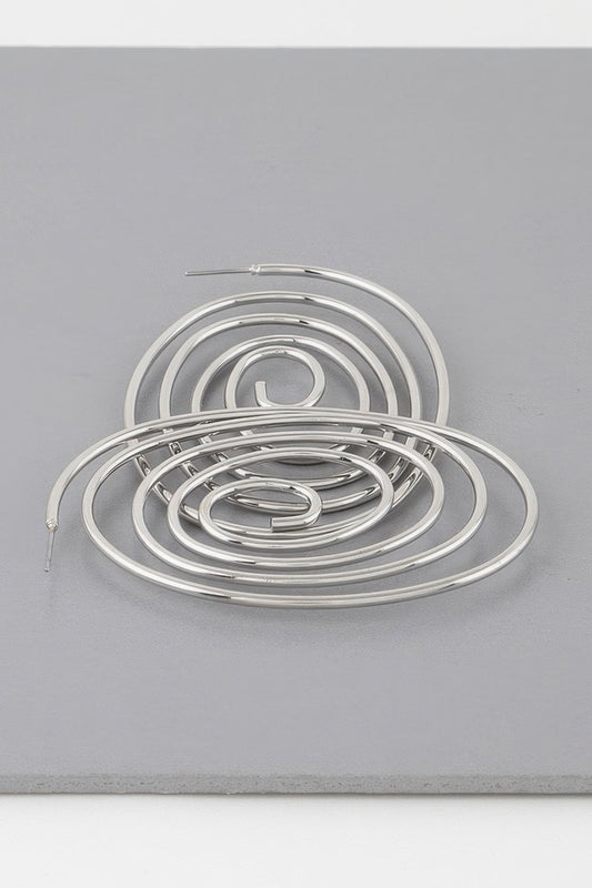 Abstract Swirl Stud Earrings