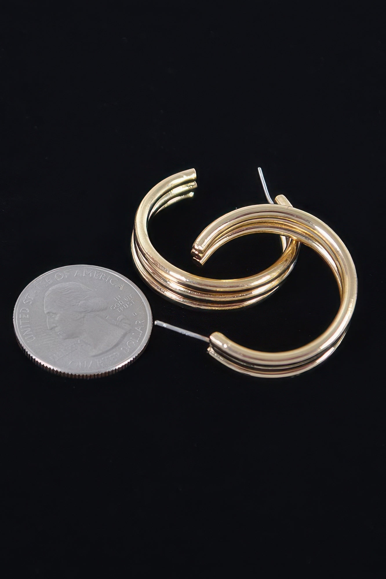 Triple Hoop Earring