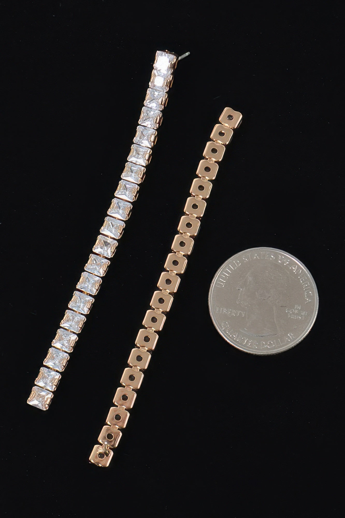 Rhinestone Drop Earring