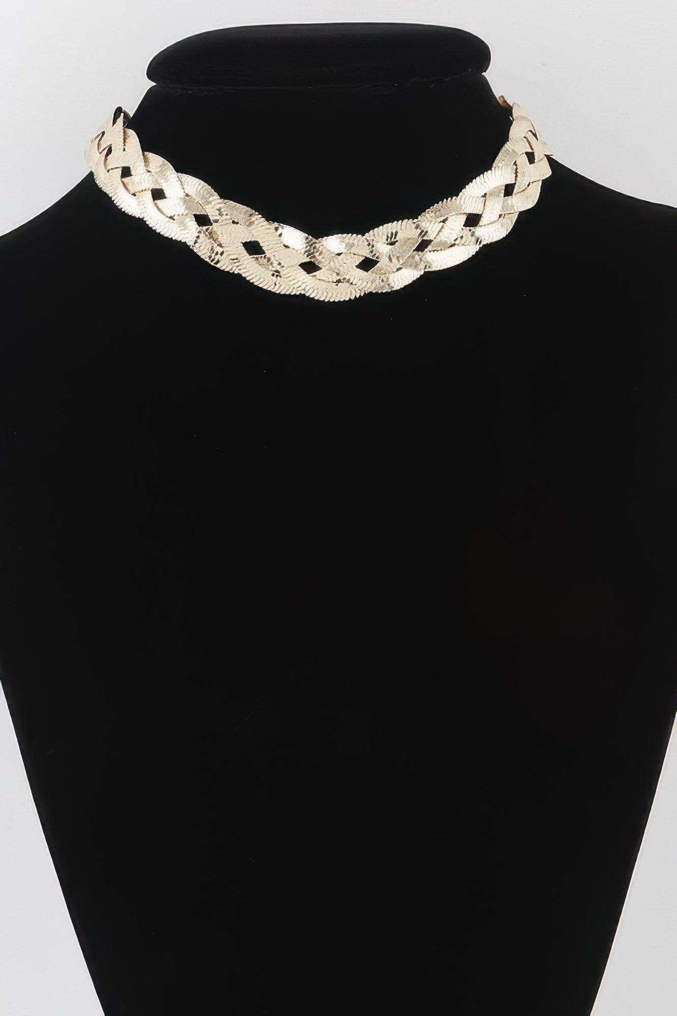 Triple Braid Snake Chain Necklace
