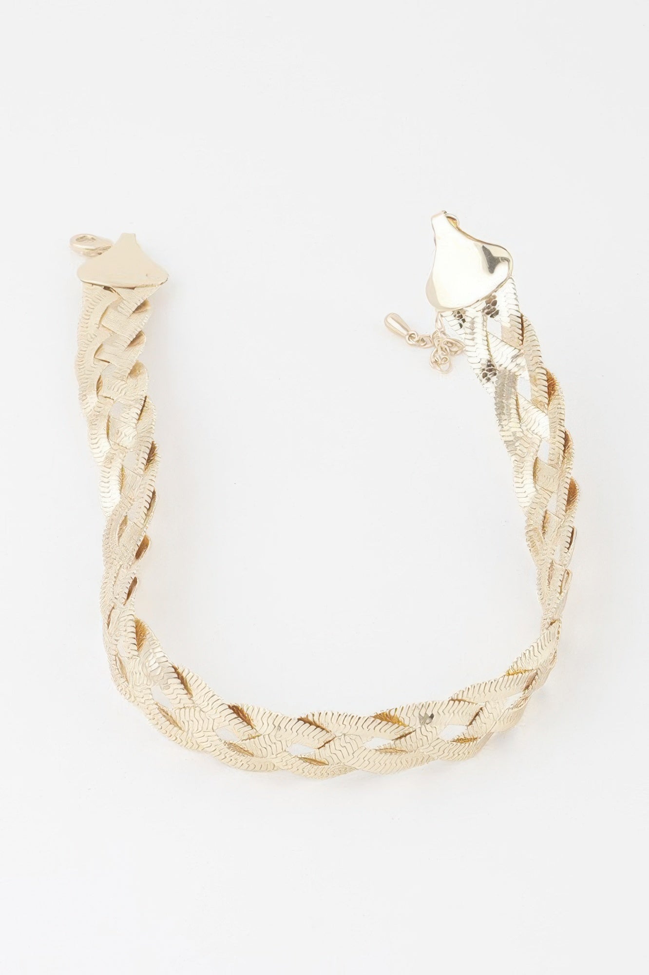Triple Braid Snake Chain Necklace