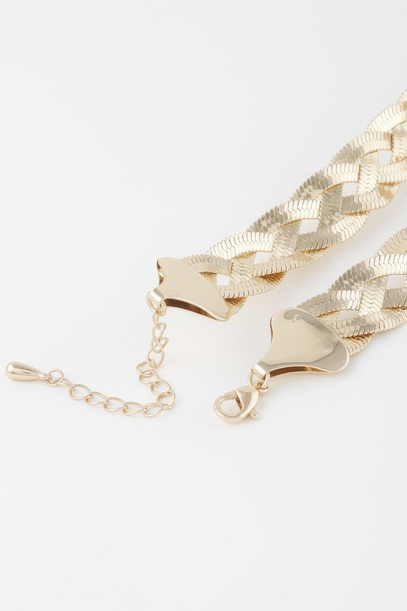 Triple Braid Snake Chain Necklace