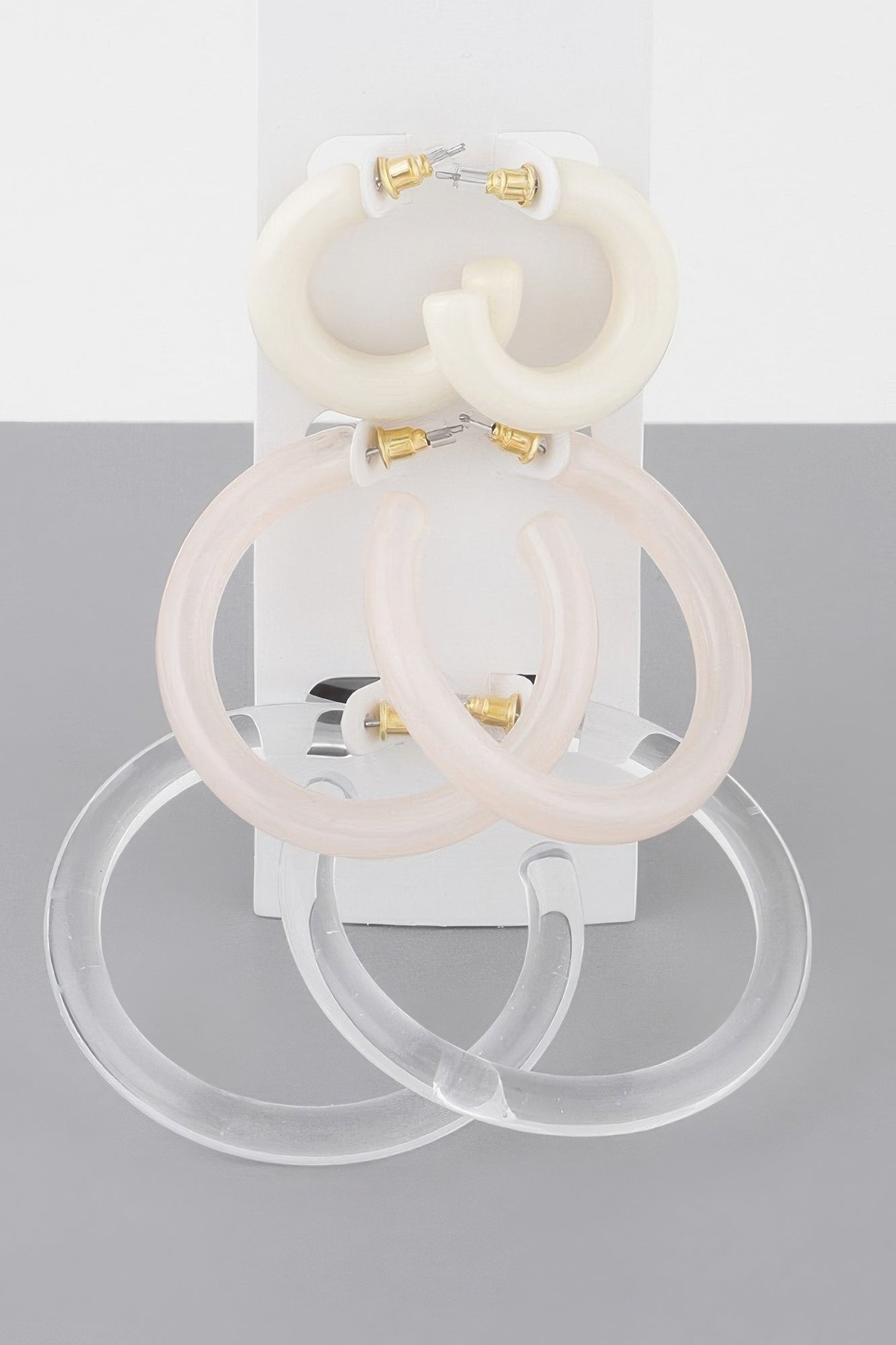 Multi Solid Hoop Earrings Set