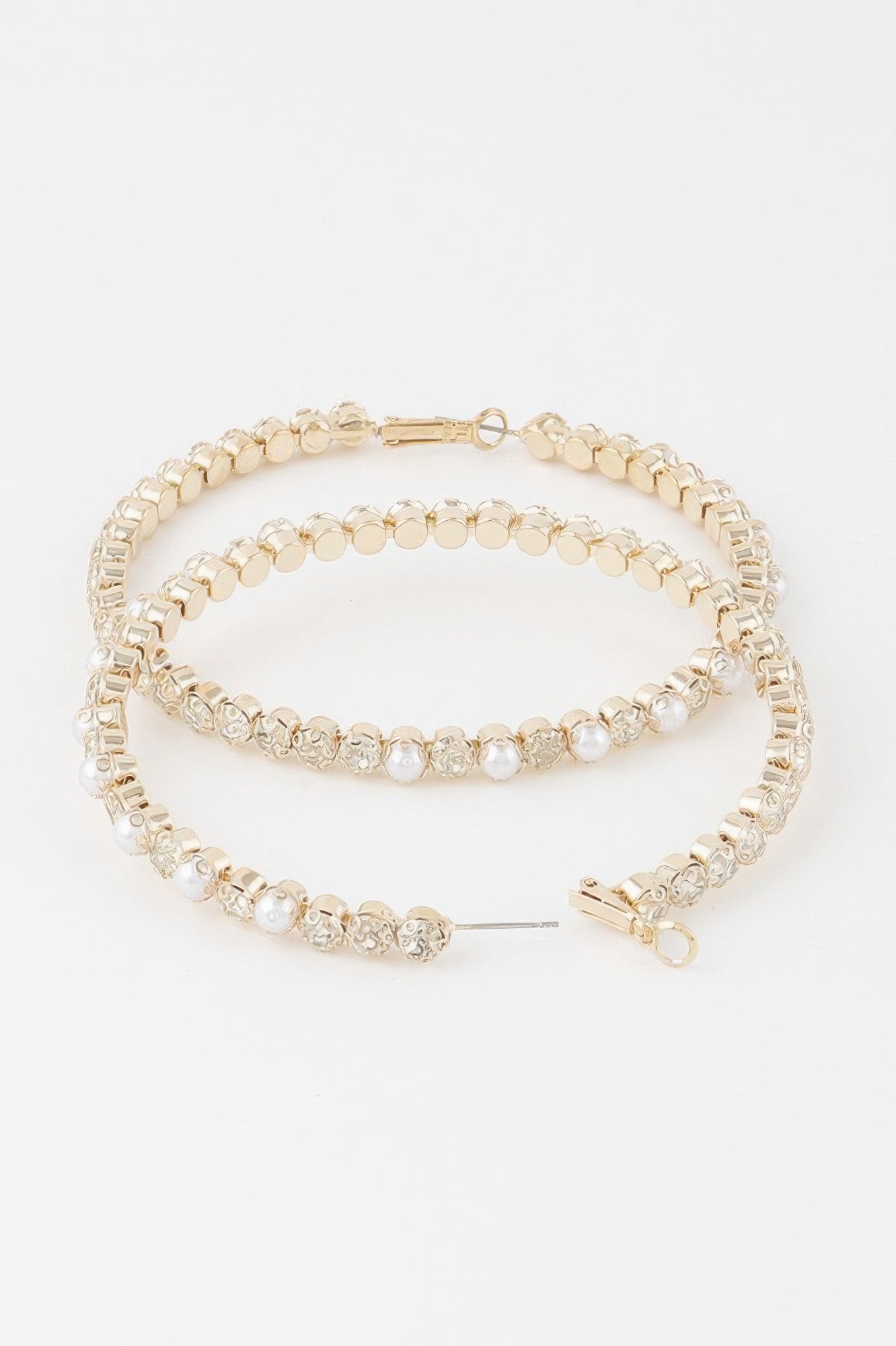 Jewel N Stone Hoop Earrings