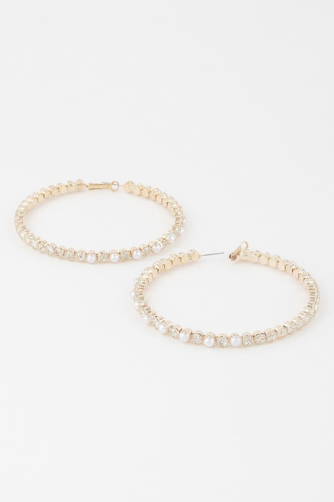Jewel N Stone Hoop Earrings