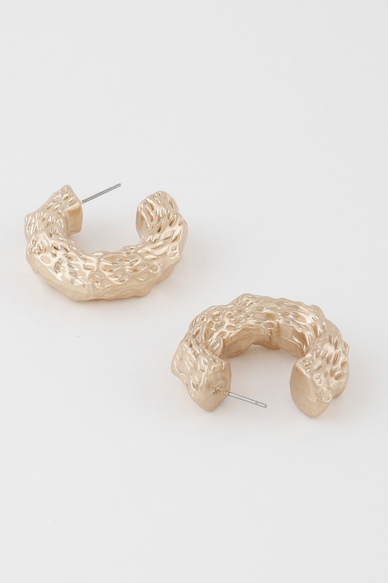 Abstract Erosion Hoop Earrings