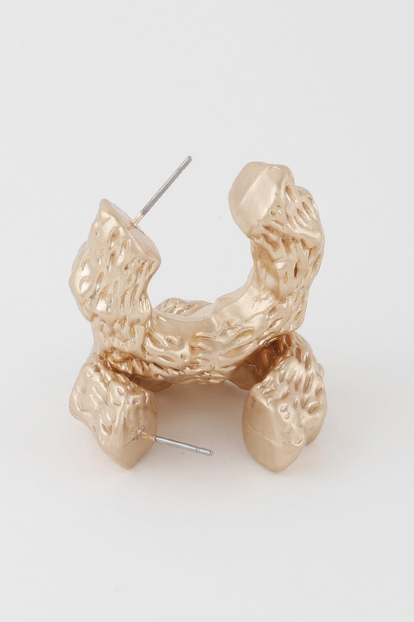Abstract Erosion Hoop Earrings