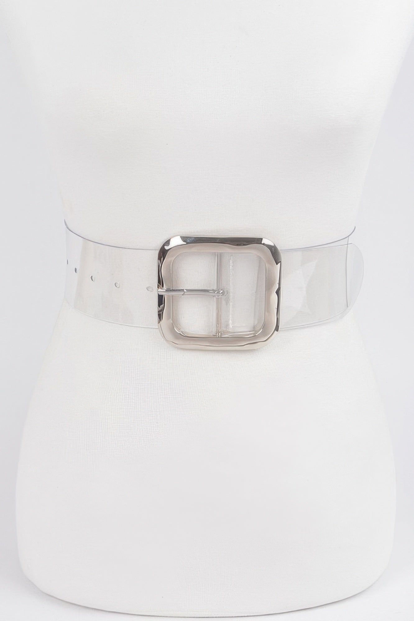 Transparent Metal Buckle Belt