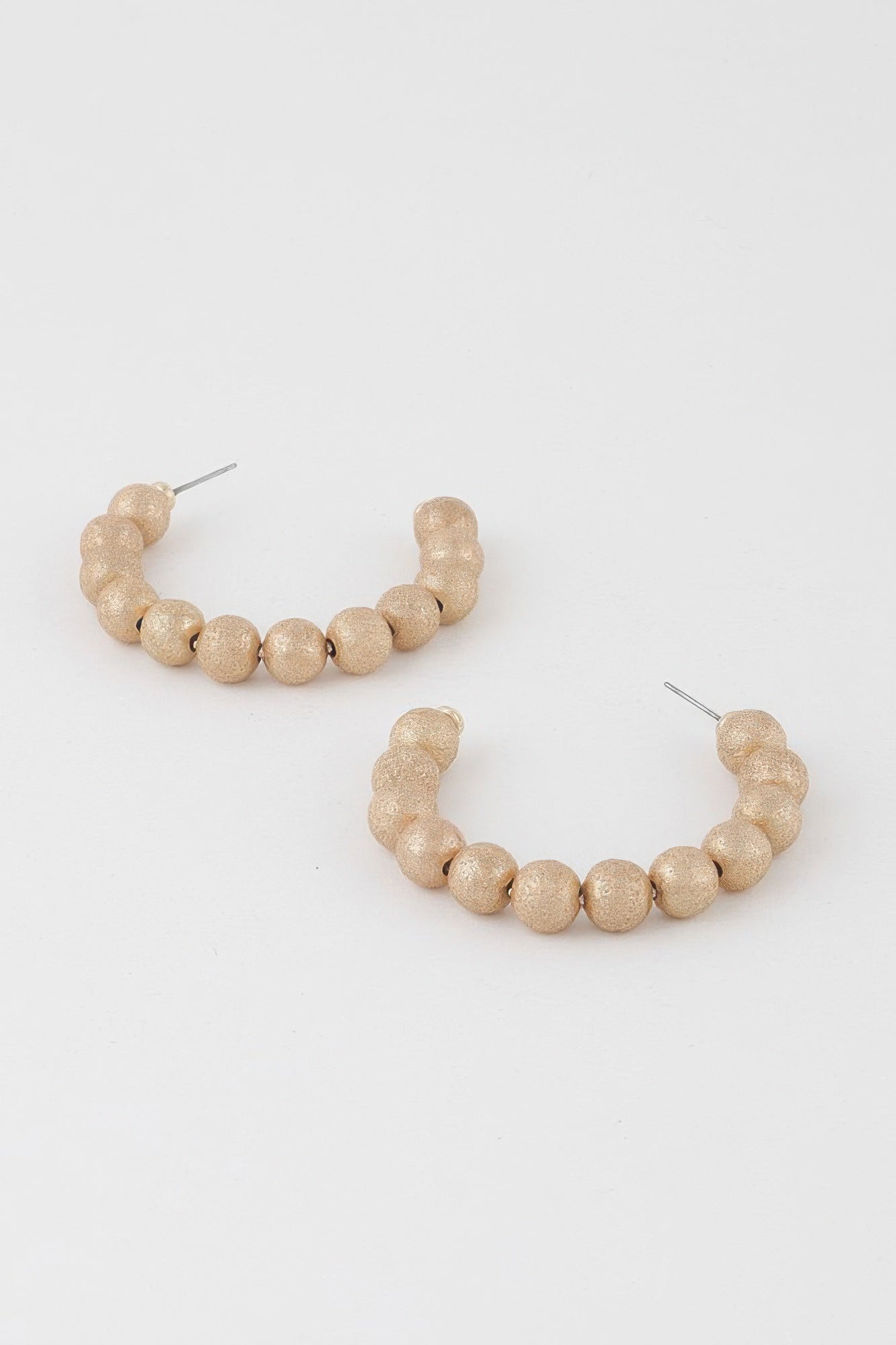 Multi Beaded Hoop Earrings