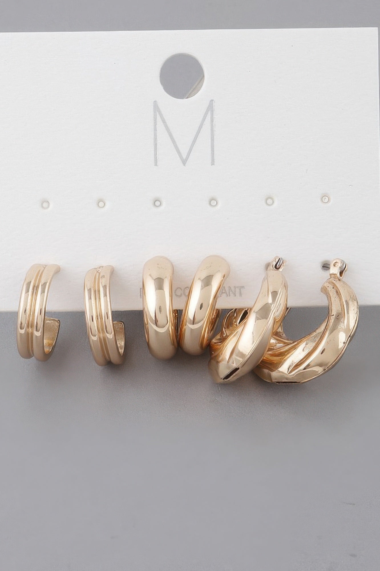 Multi Bulky Hoop Earrings Set