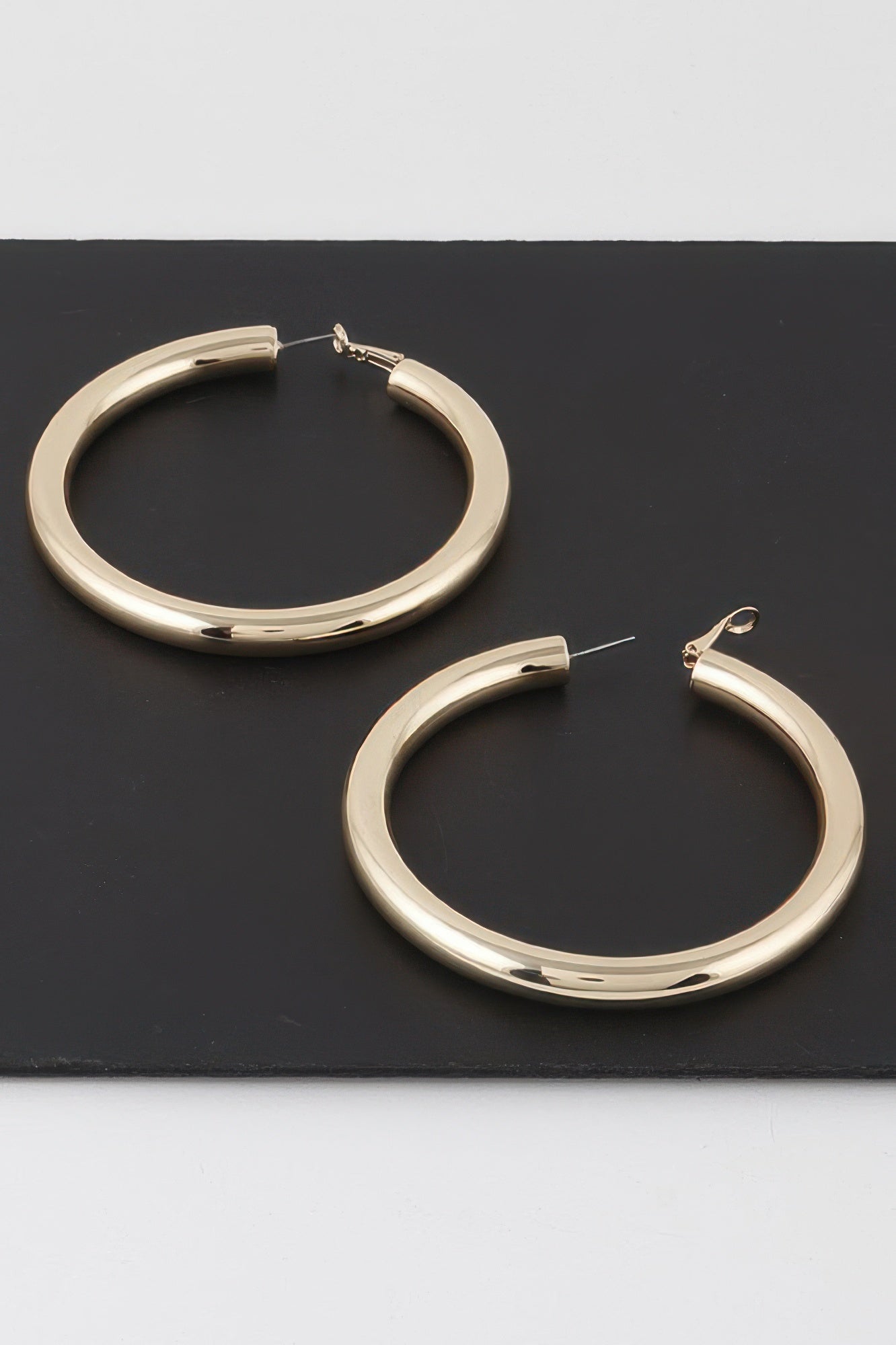 Sleek Tube Hoop Earrings