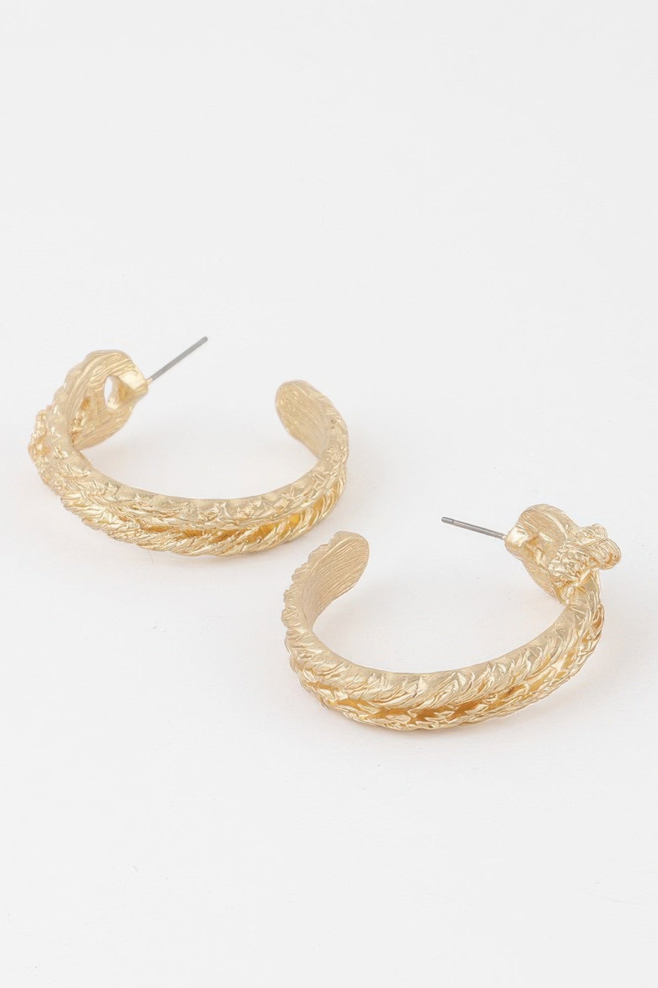 Braided Snake Hoop Earrings