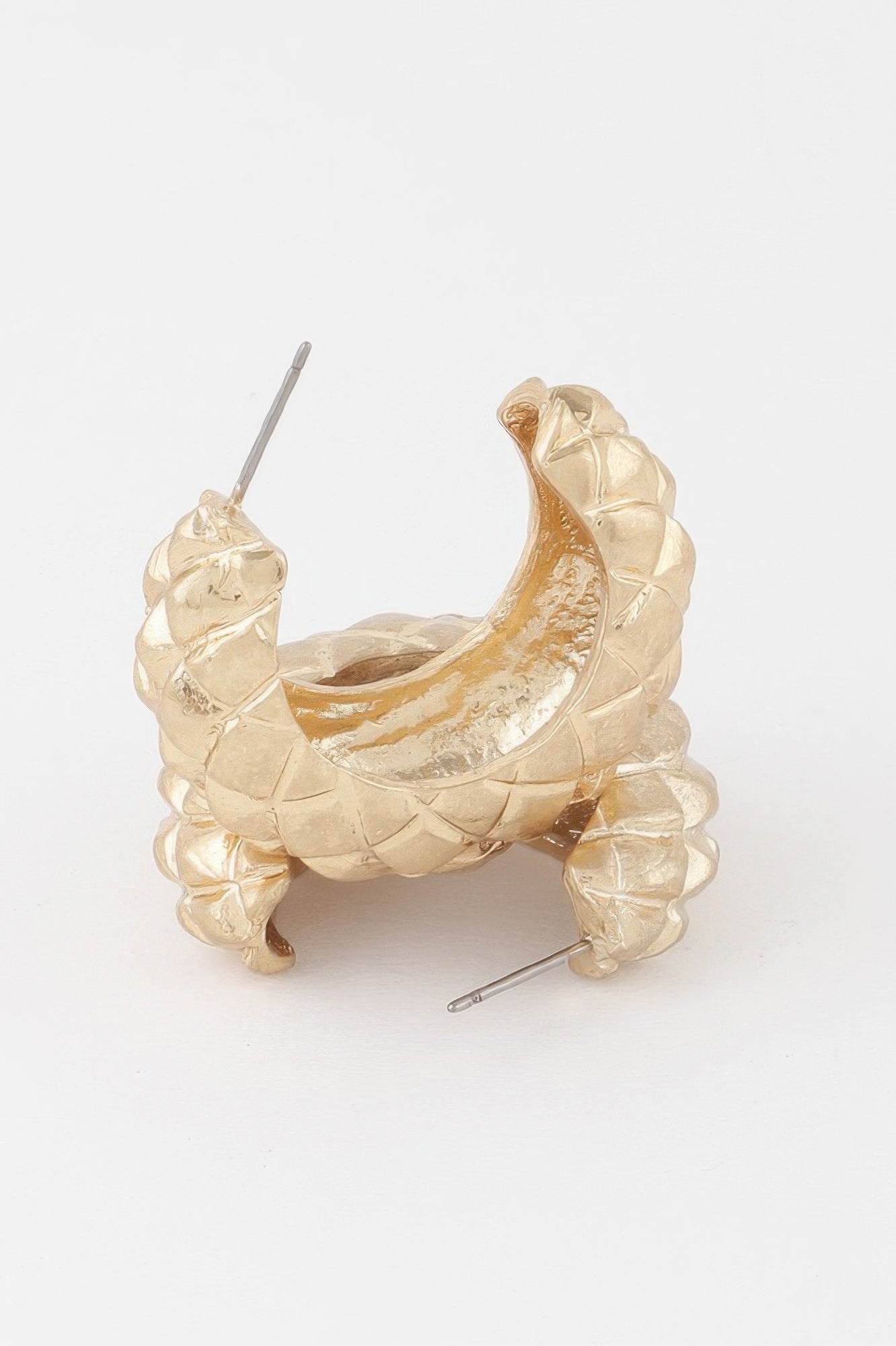 Quilted Hoop Earrings