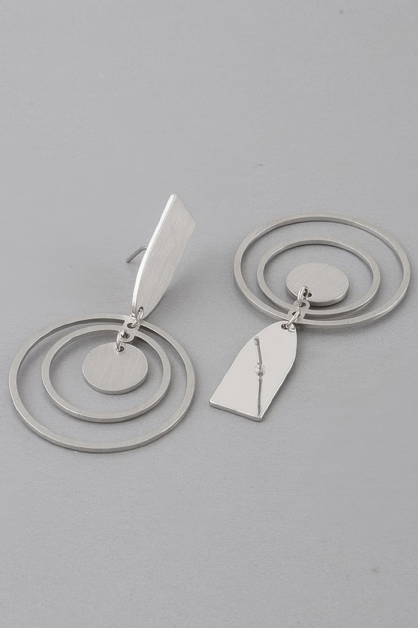 Triple Round Drop Earrings