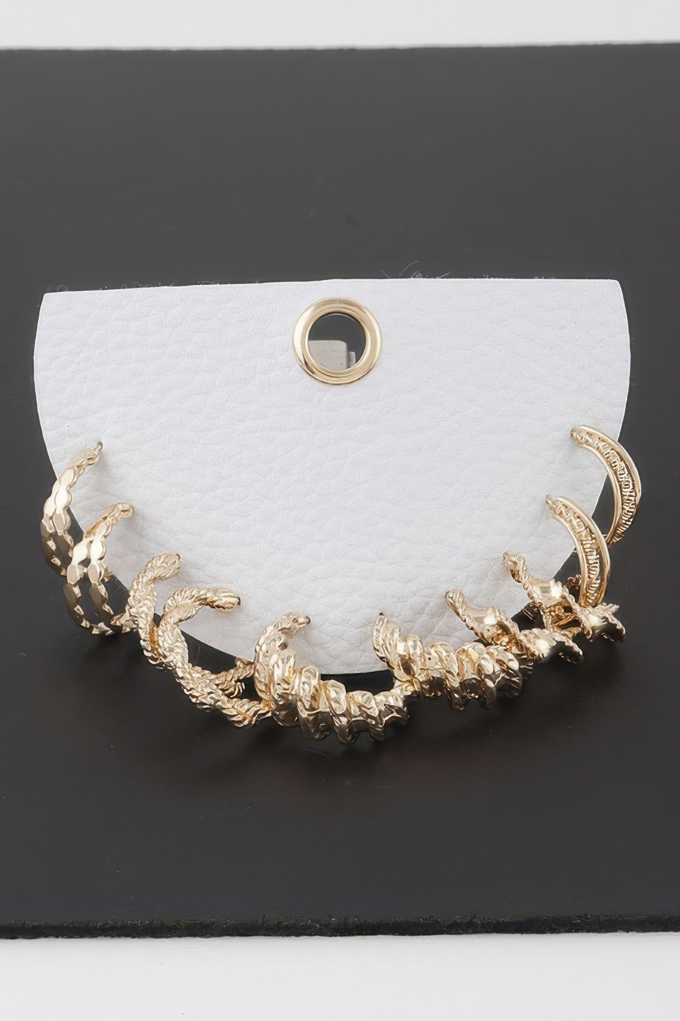 Multi Twisted Hoop Earrings Set
