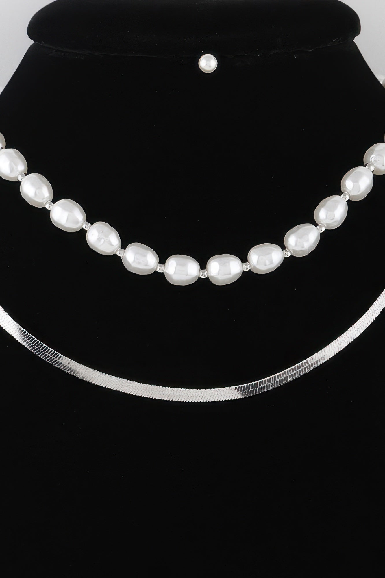 Stone Snake Chain Necklace