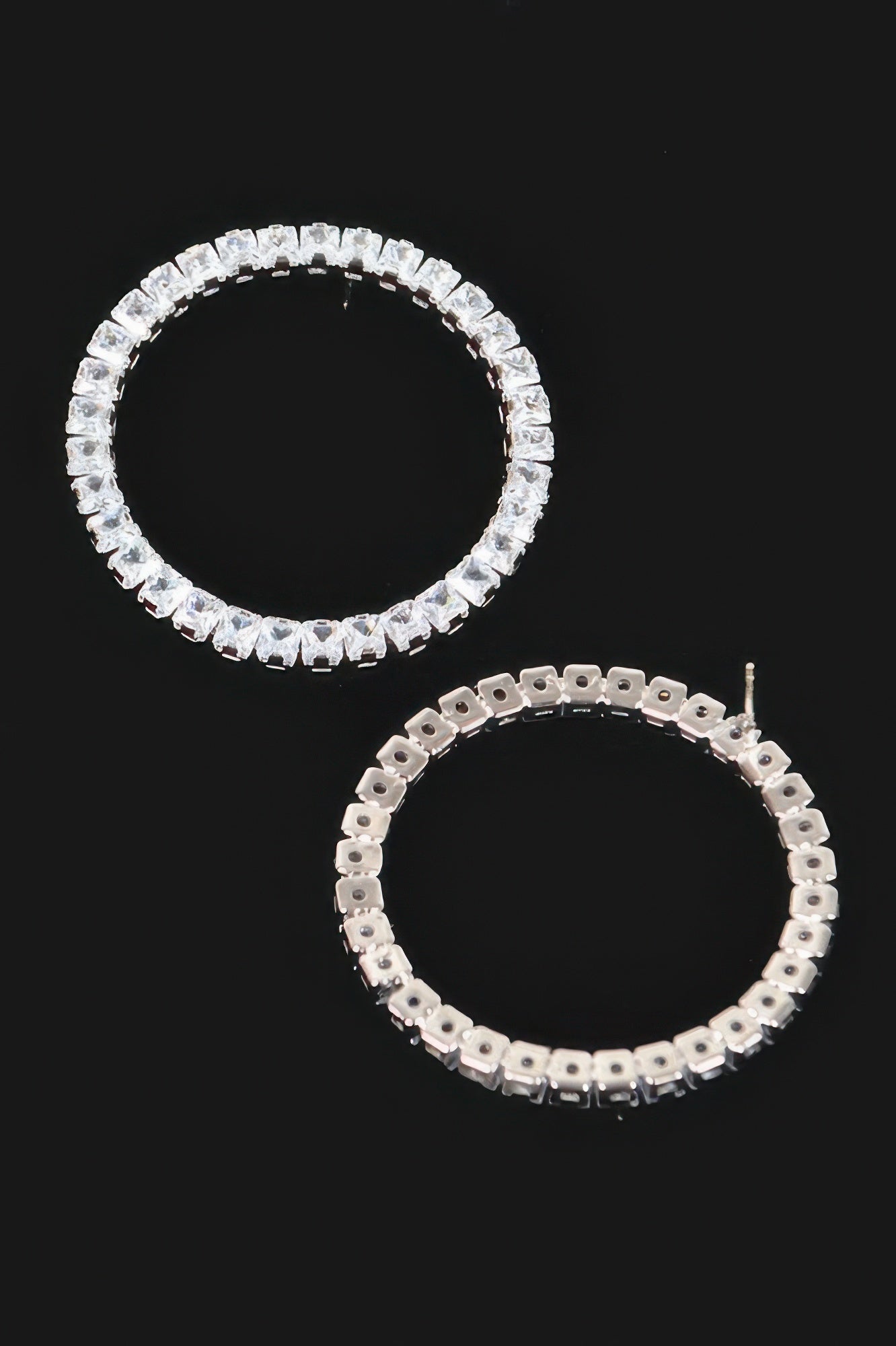 Rhinestone Round Earring