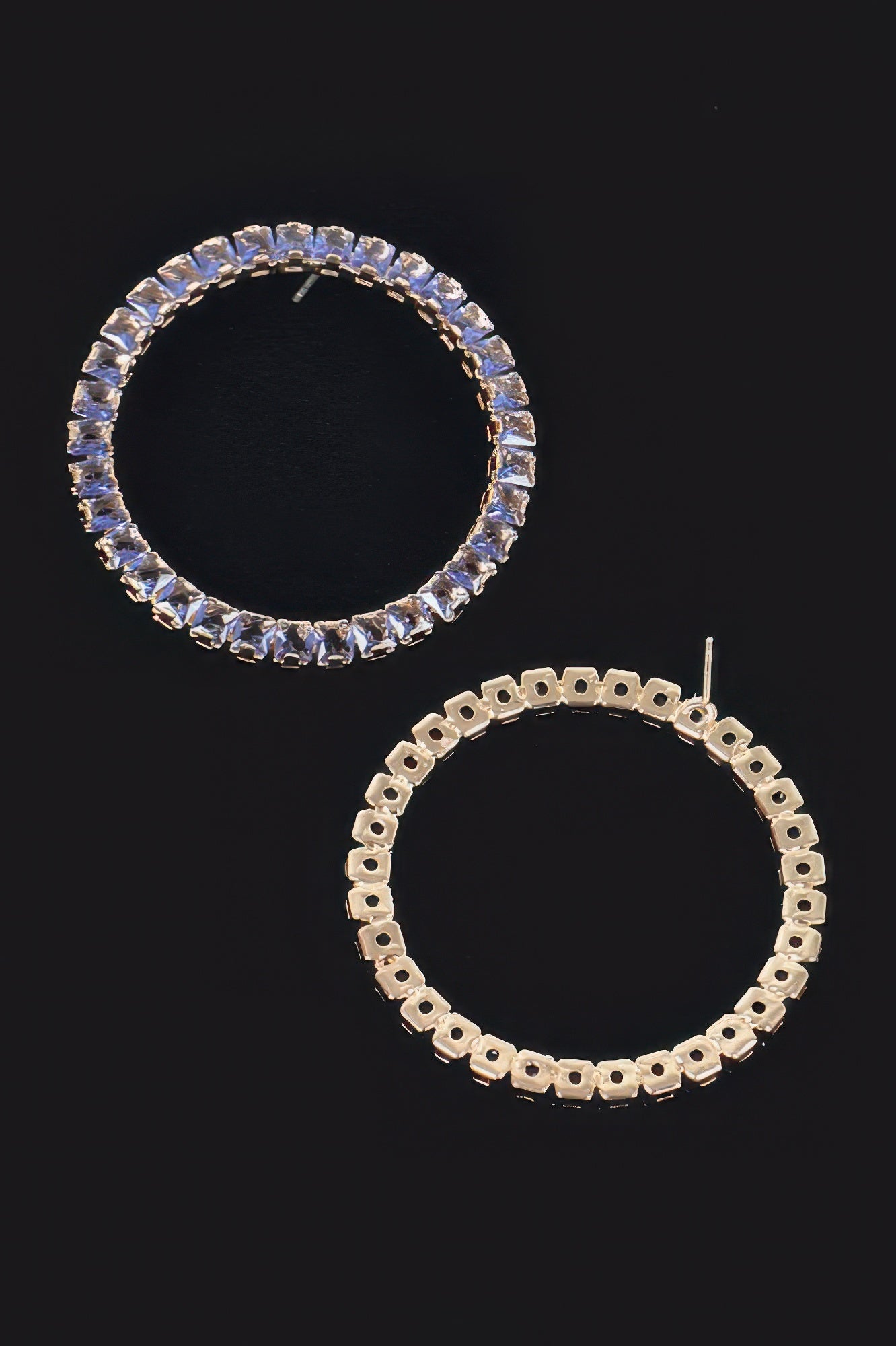 Rhinestone Round Earring
