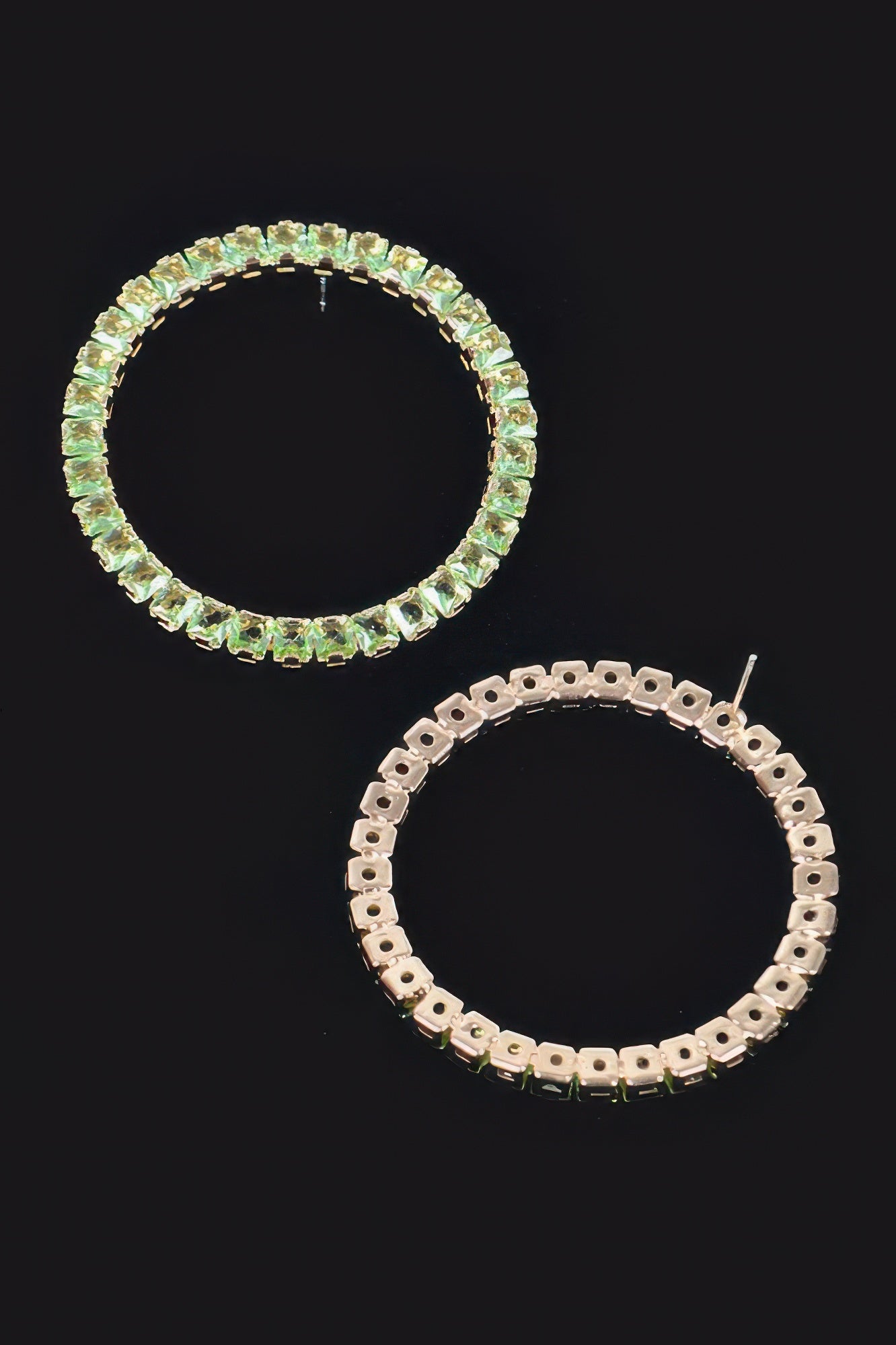 Rhinestone Round Earring