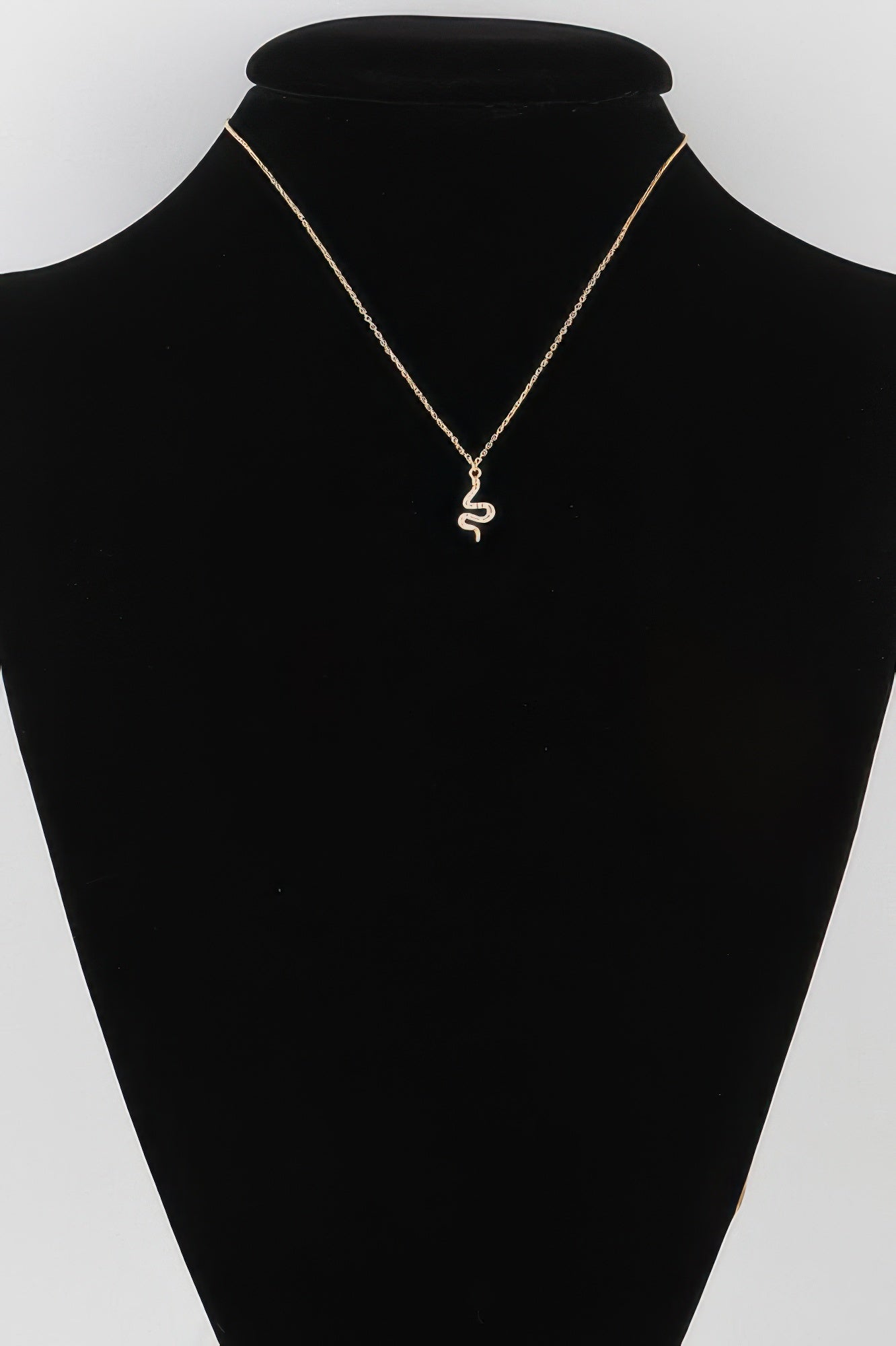 Rhinestone Snake Pendant Necklace