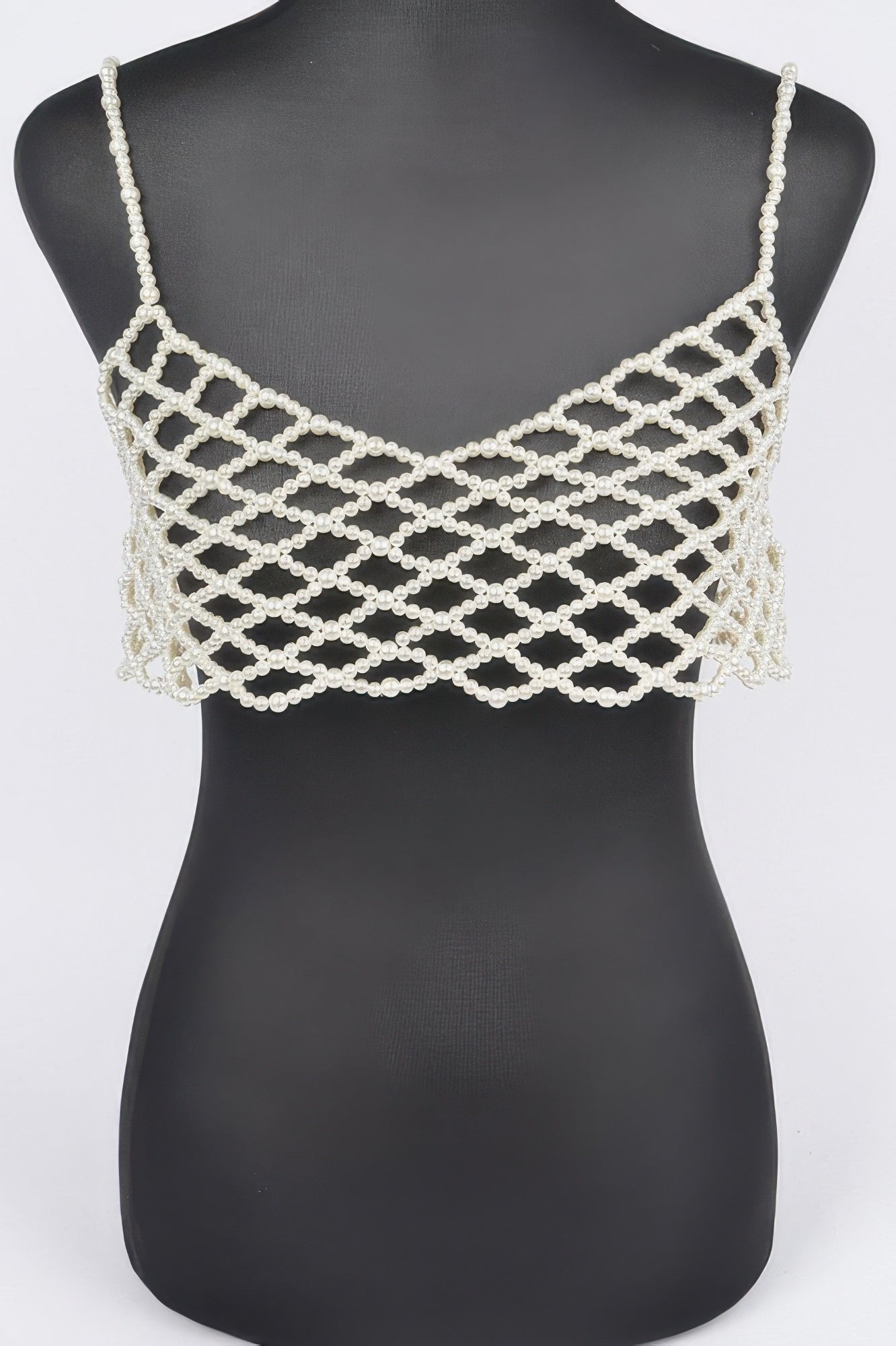 Faux Pearl Bralette