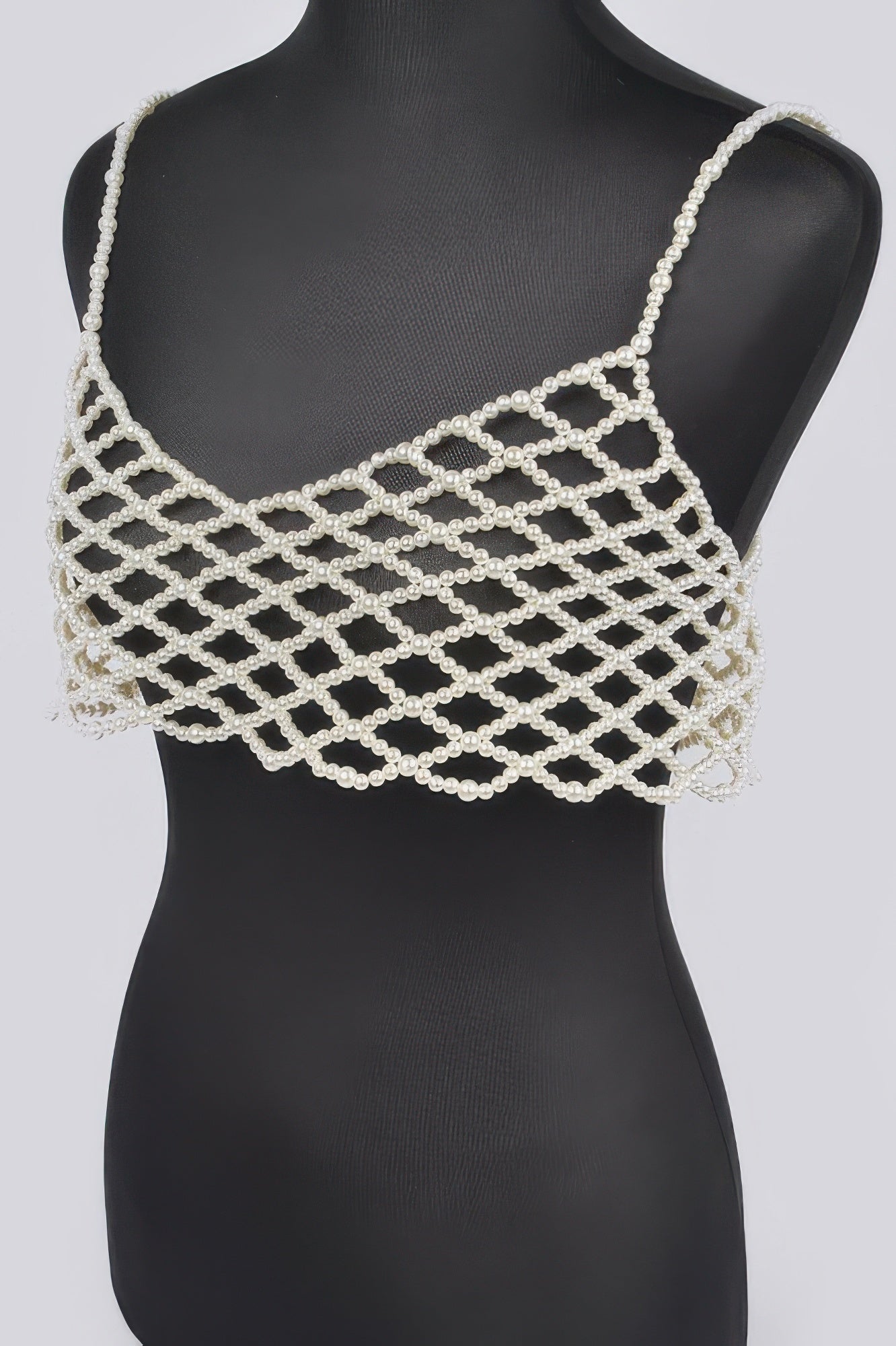 Faux Pearl Bralette