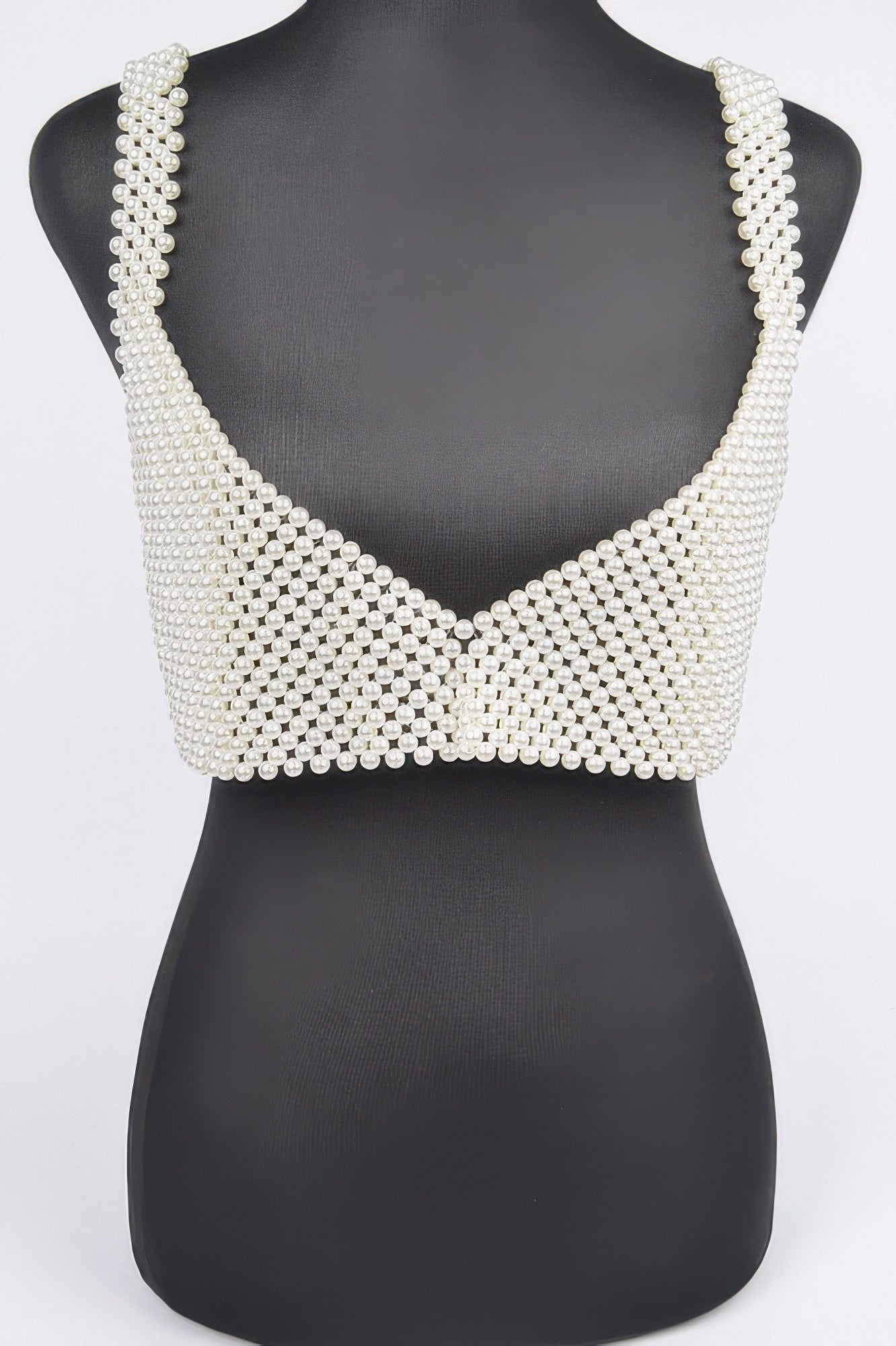 Faux Pearl Bralette