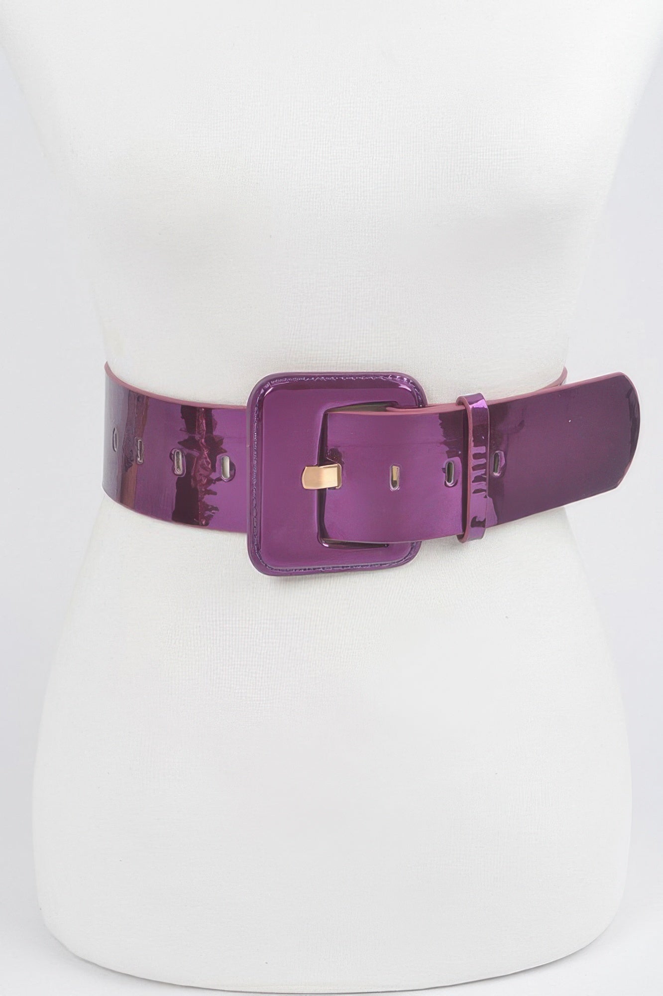 Wide Mirror Pu Belt