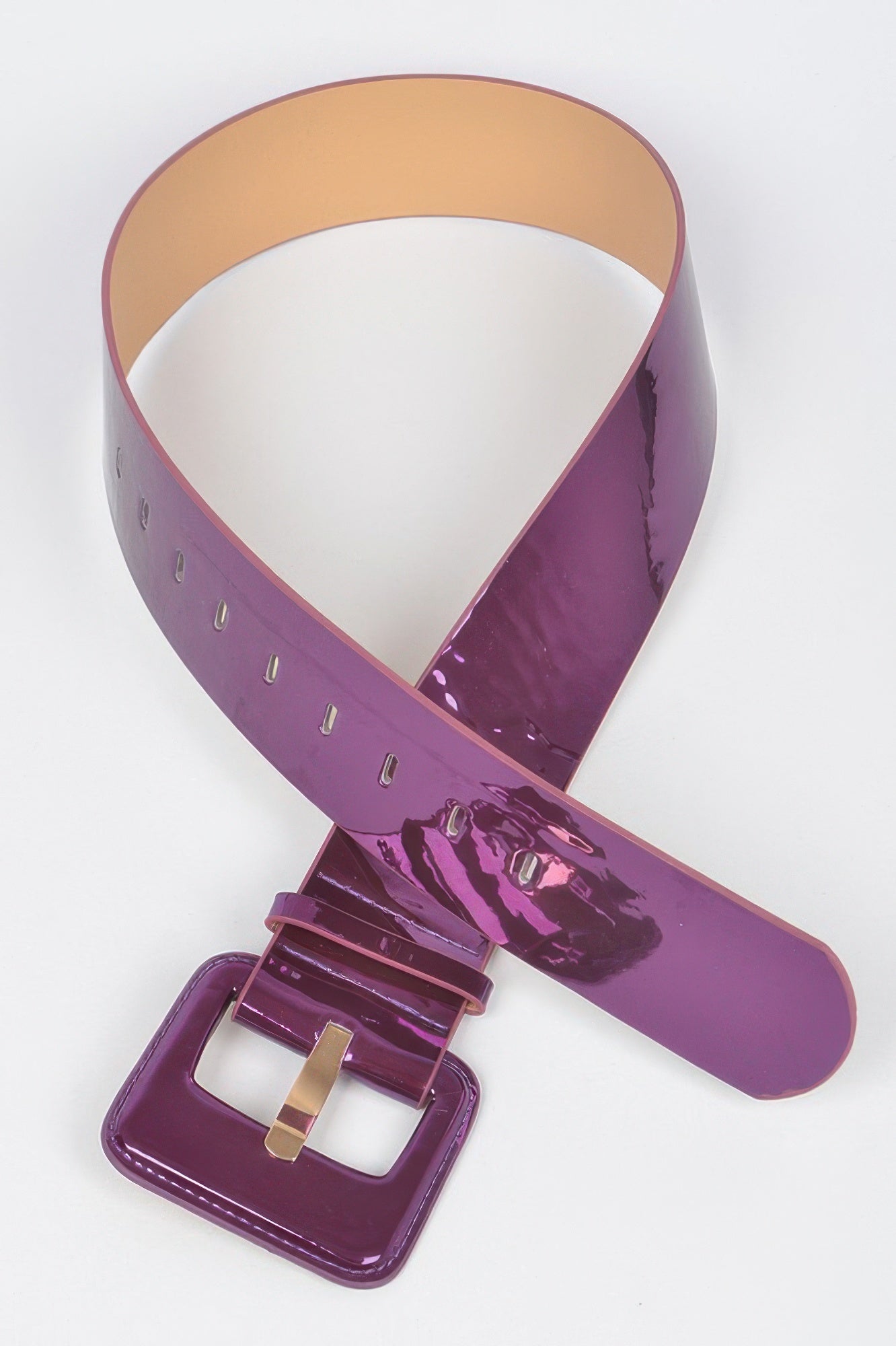 Wide Mirror Pu Belt