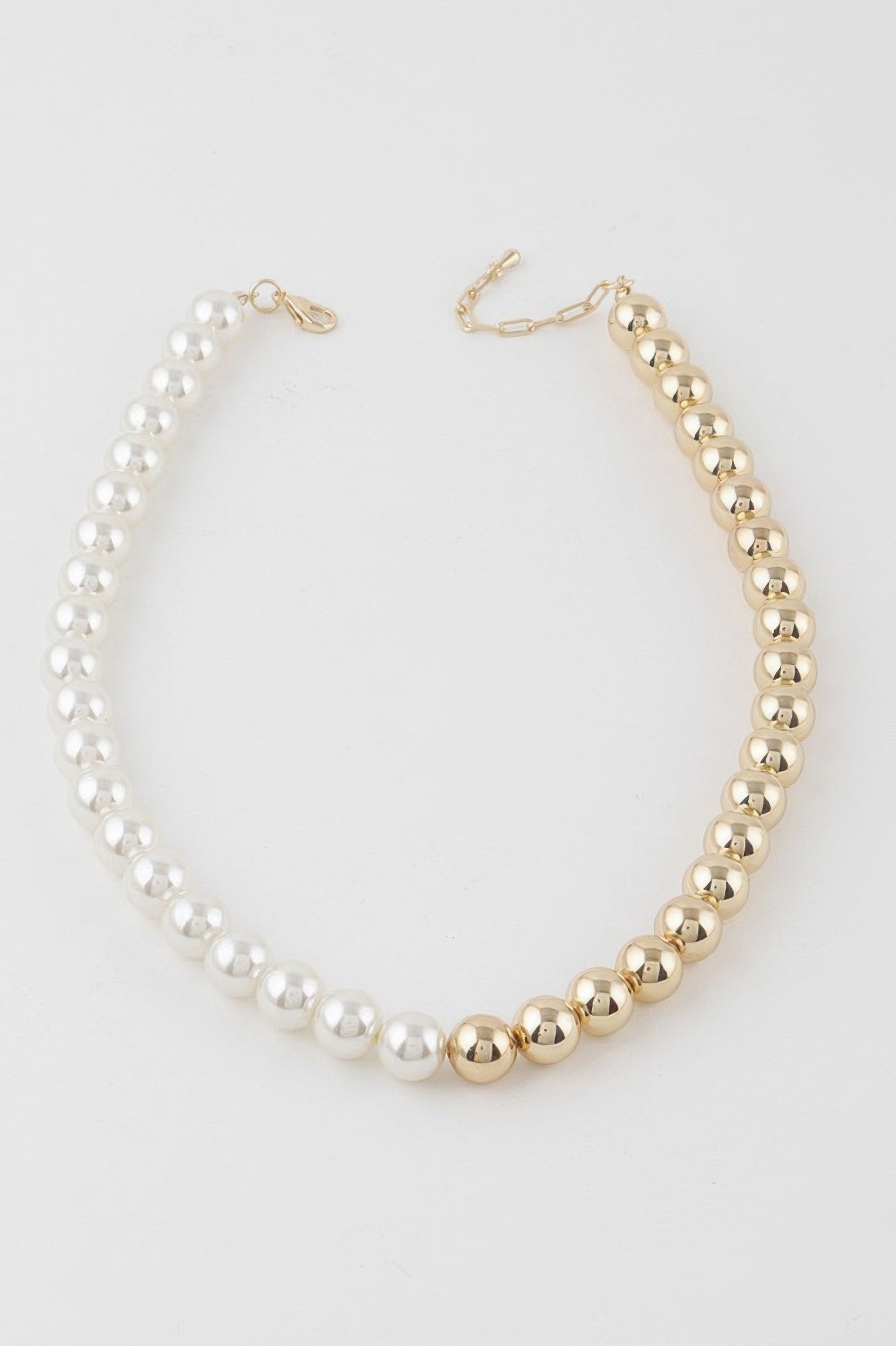 Two Toned Beaded Necklace