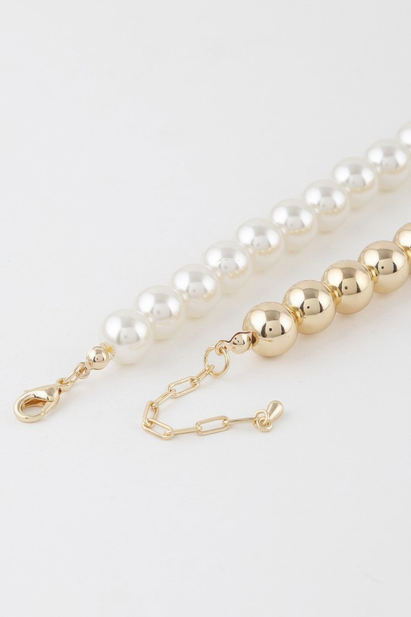 Two Toned Beaded Necklace