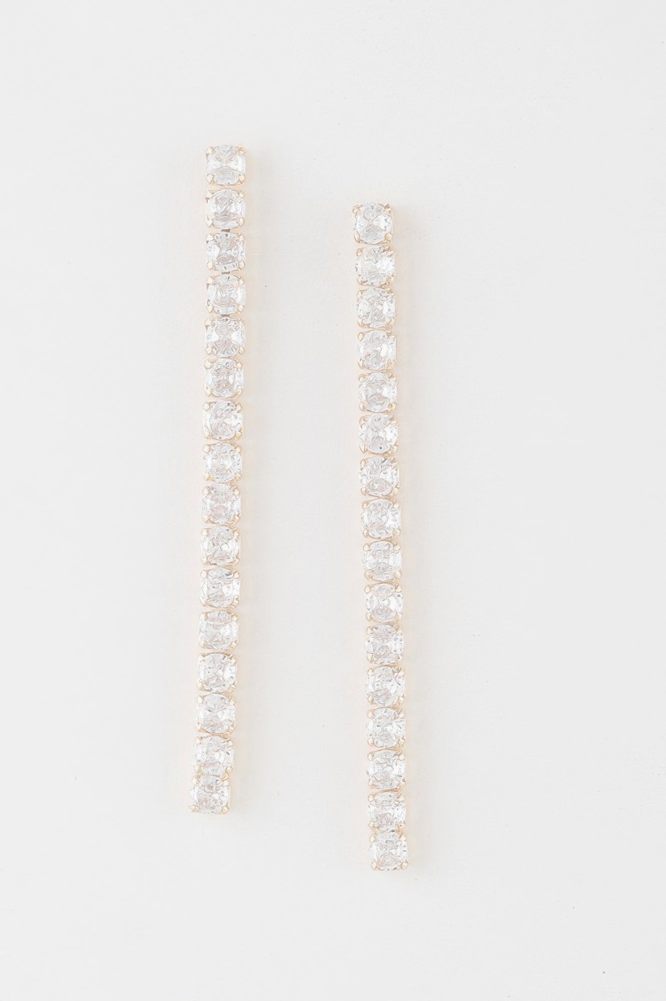 Rhinestone Bar Drop Earrings