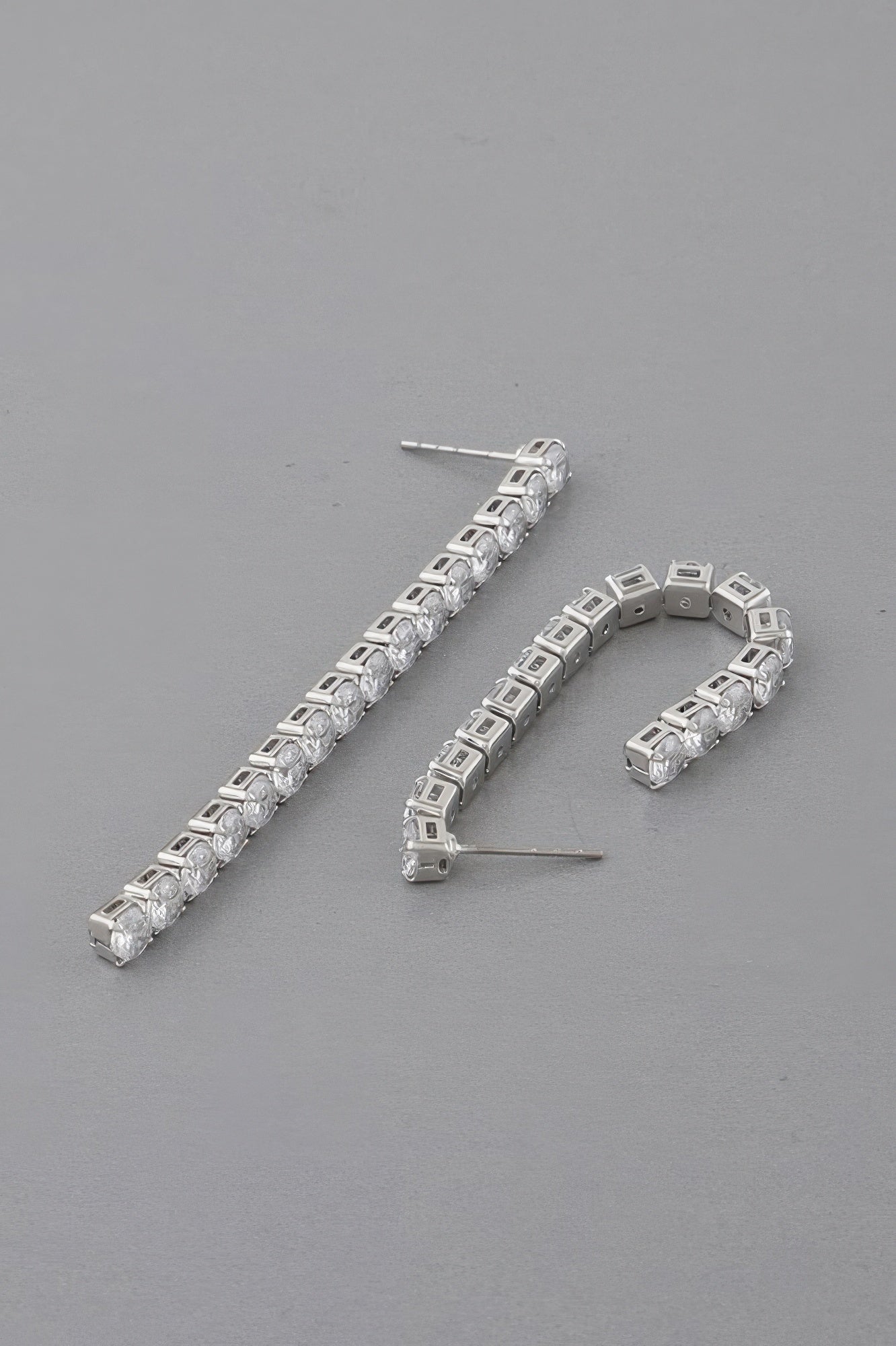 Rhinestone Bar Drop Earrings