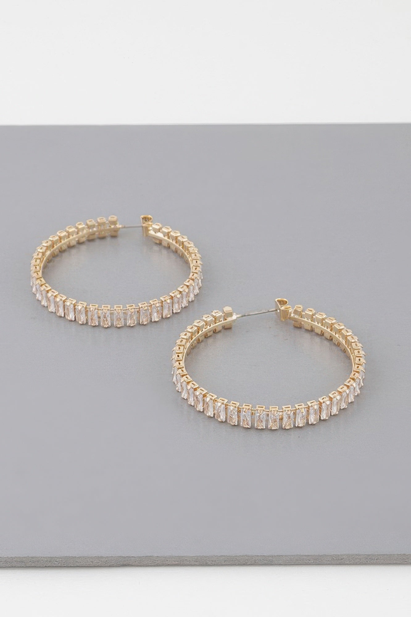 Multi Crystal Hoop Earrings