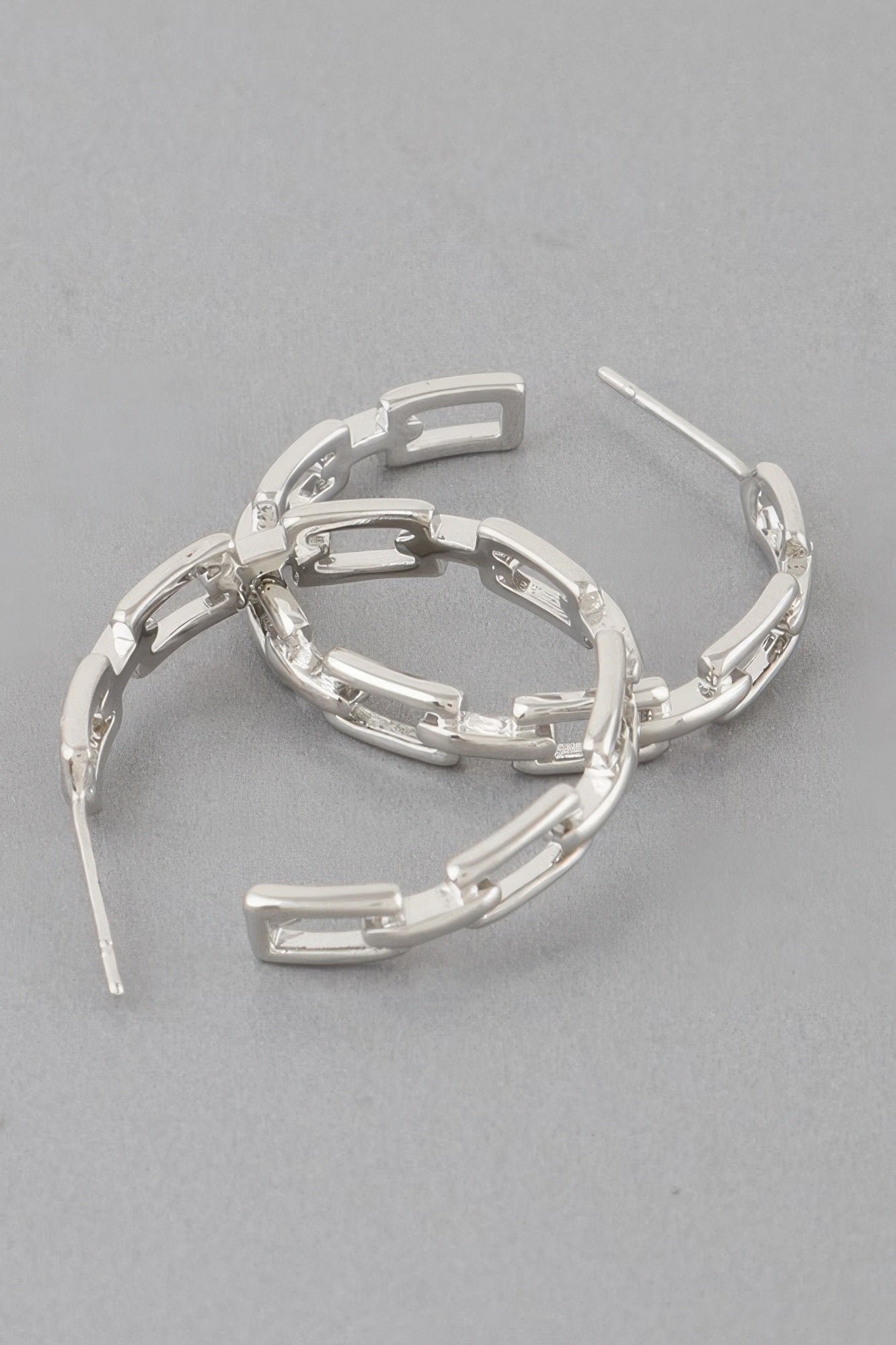 Link Chain Hoop Earrings