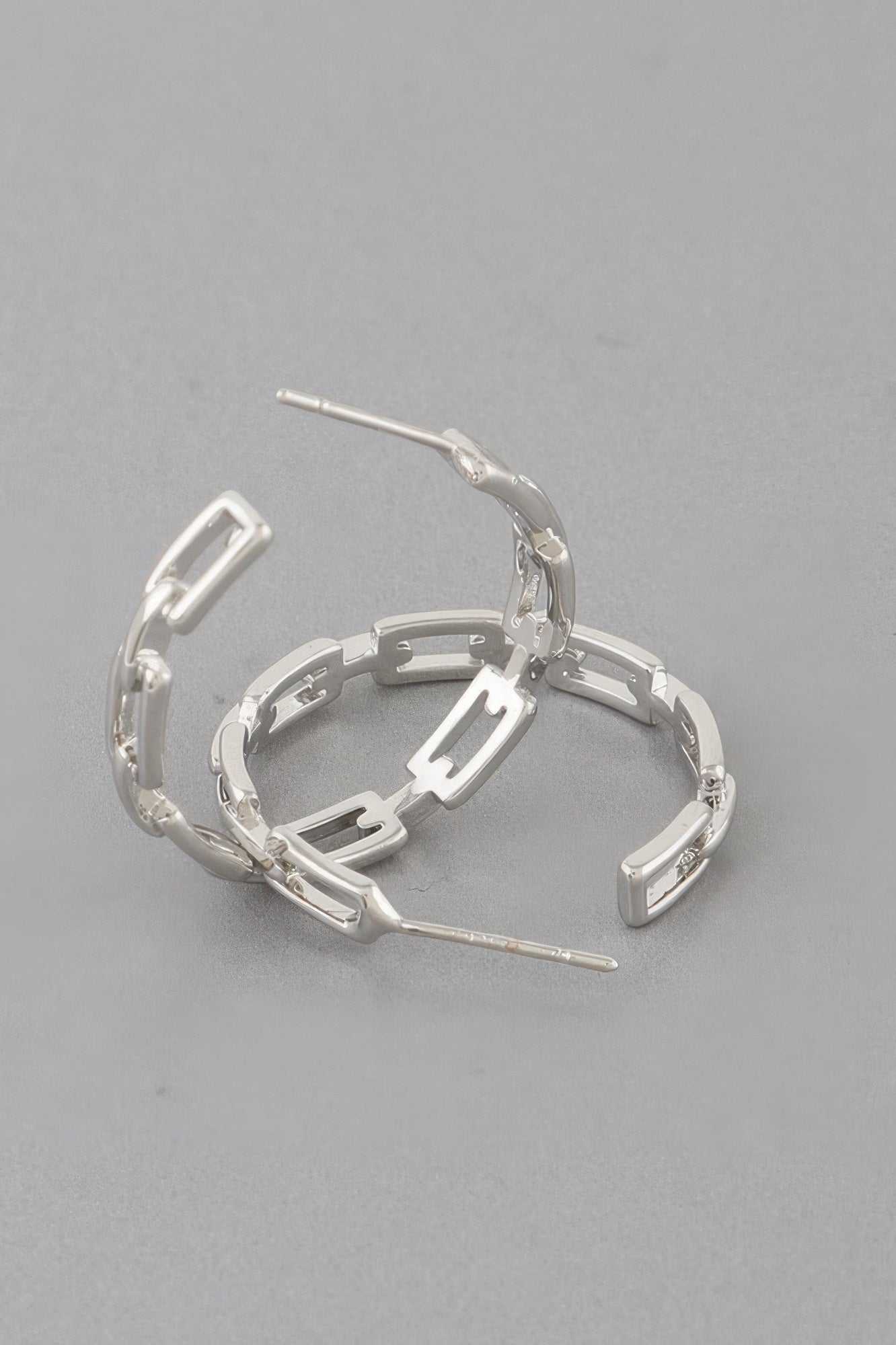Link Chain Hoop Earrings