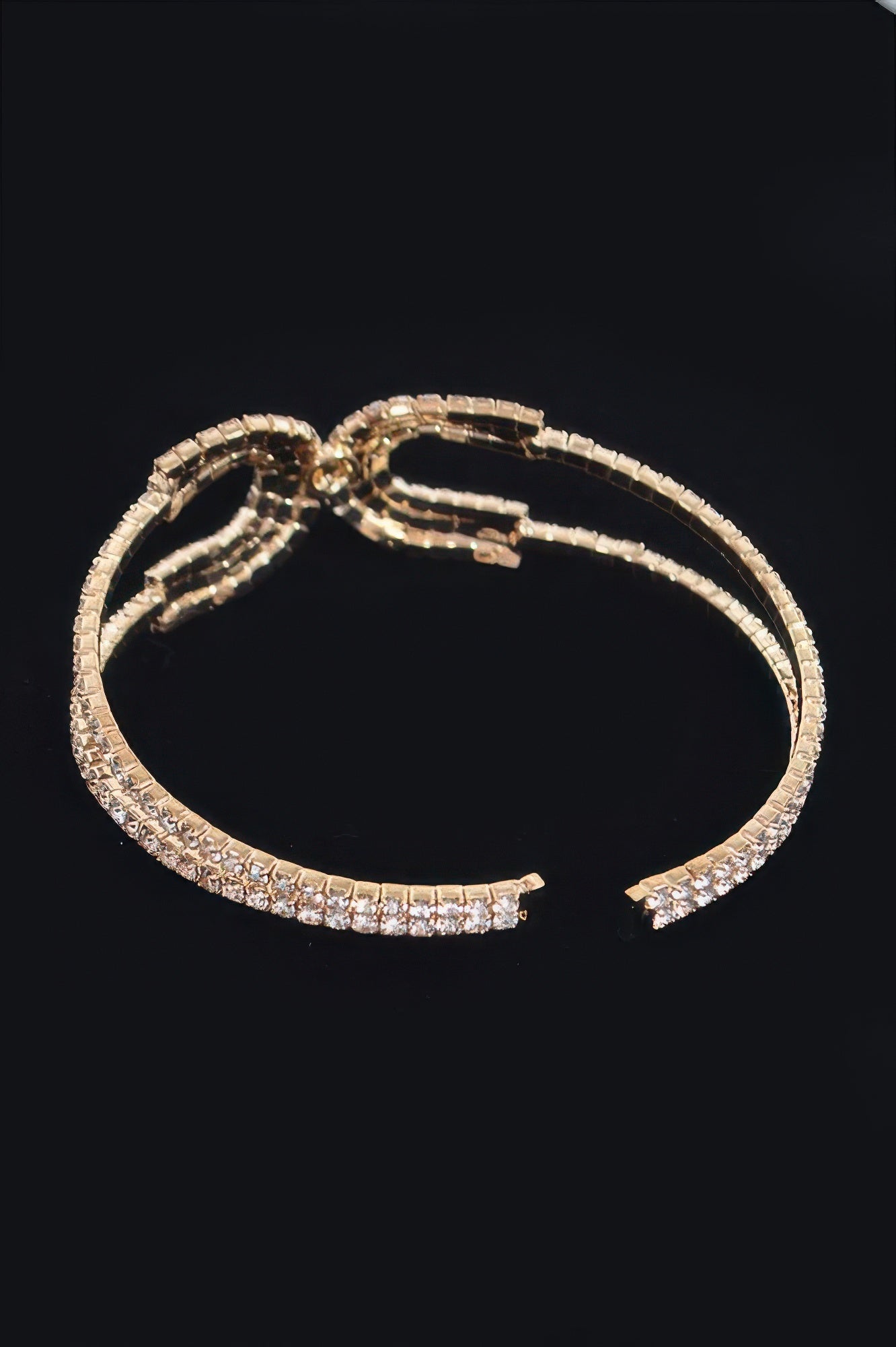 Wrap Rhinestone Bangle