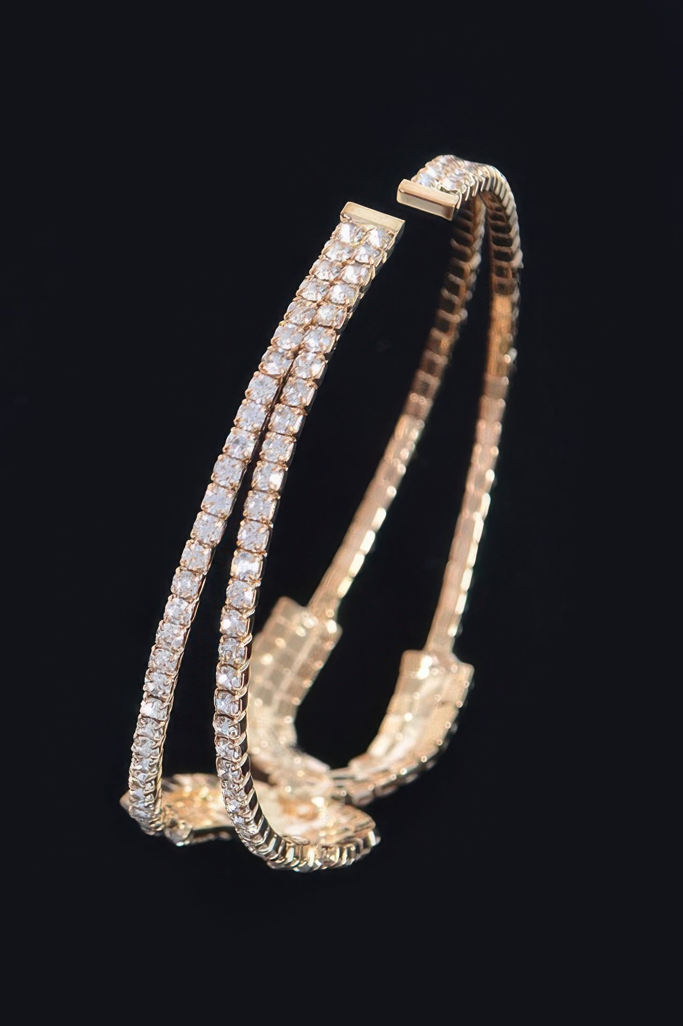 Wrap Rhinestone Bangle