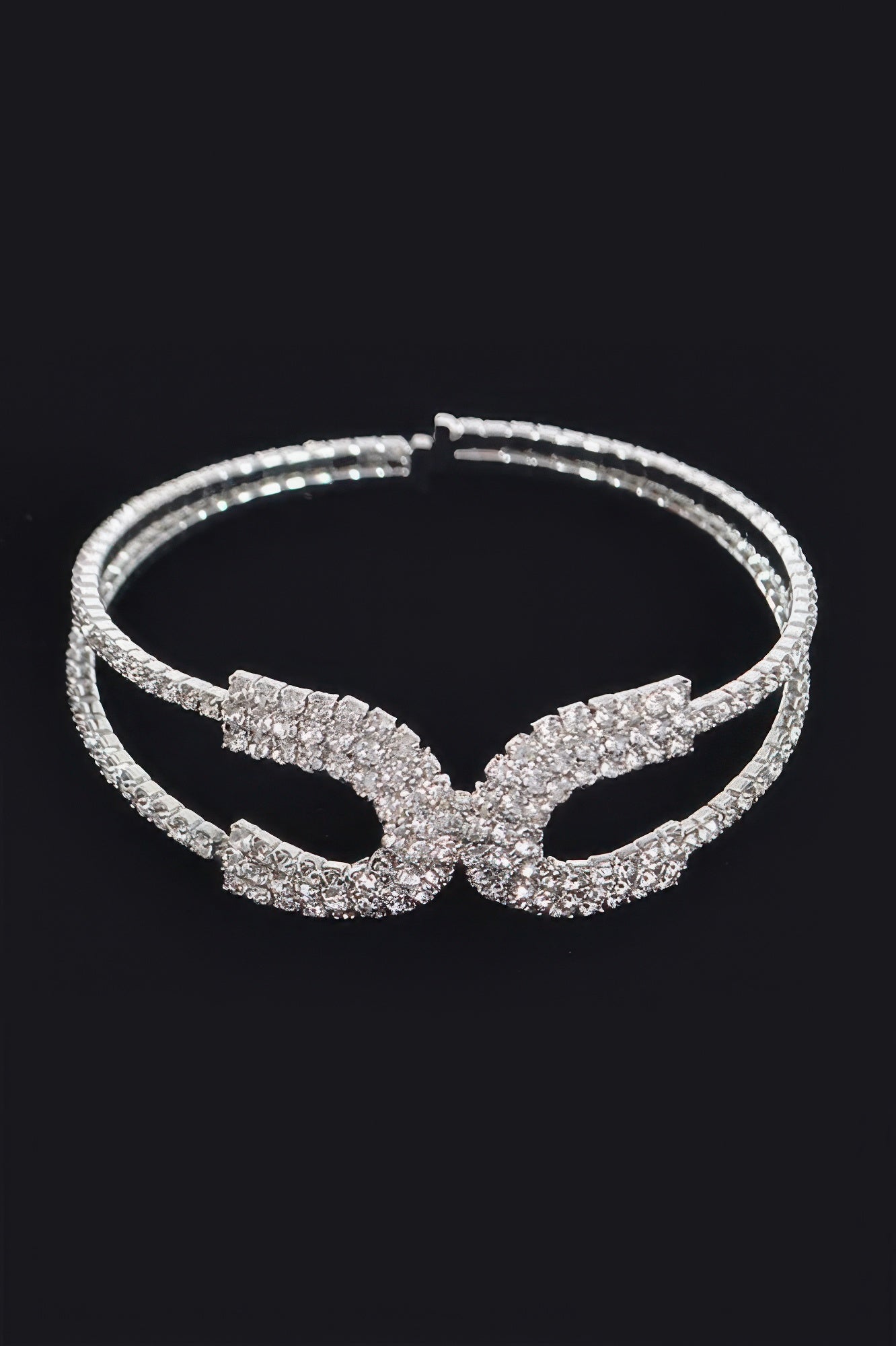 Wrap Rhinestone Bangle