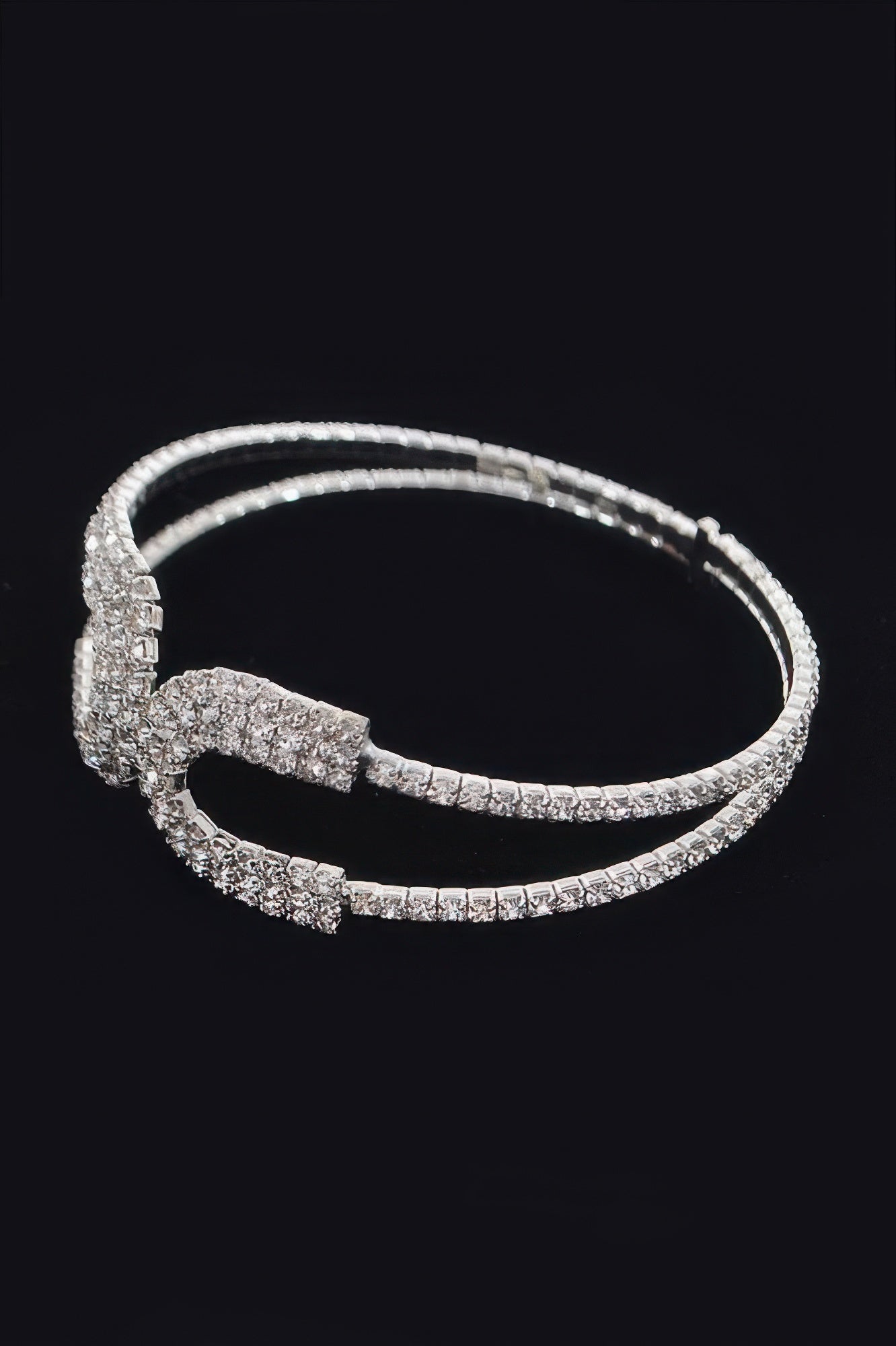 Wrap Rhinestone Bangle