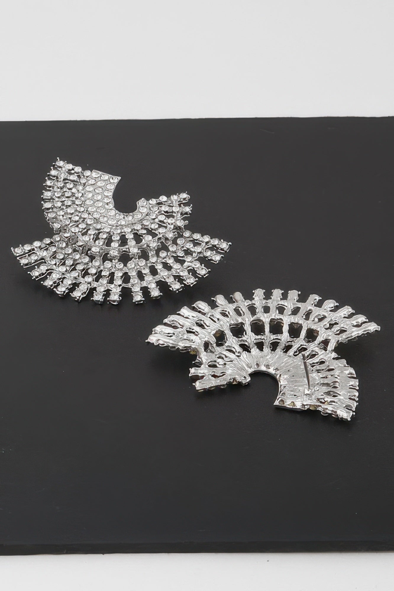 Multi Rhinestone Disk Earrings