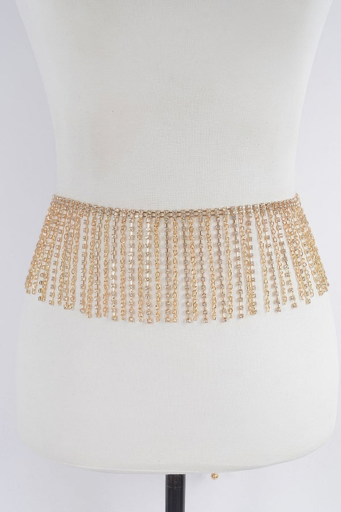Rhinestone Curtain Belt