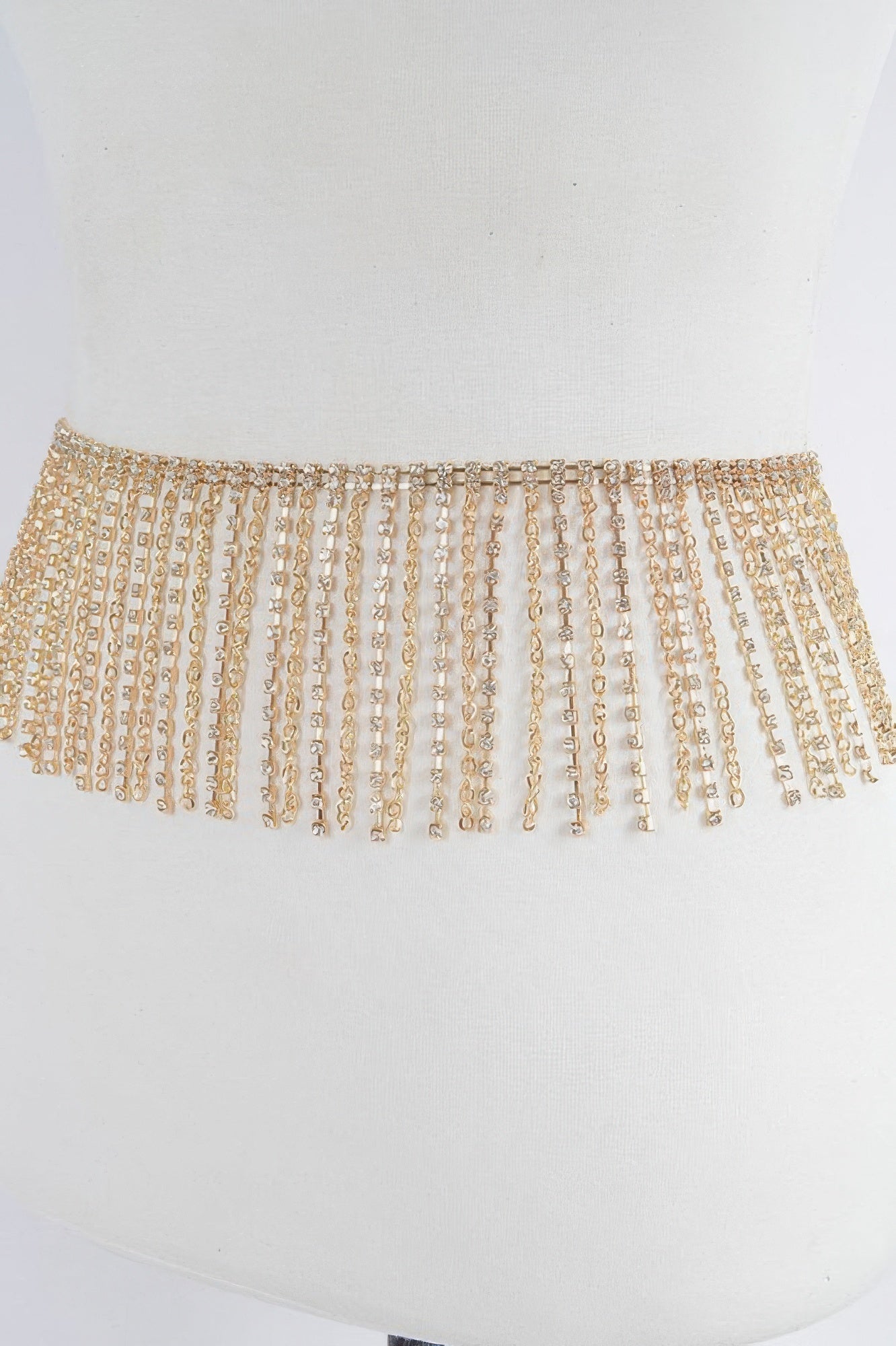 Rhinestone Curtain Belt