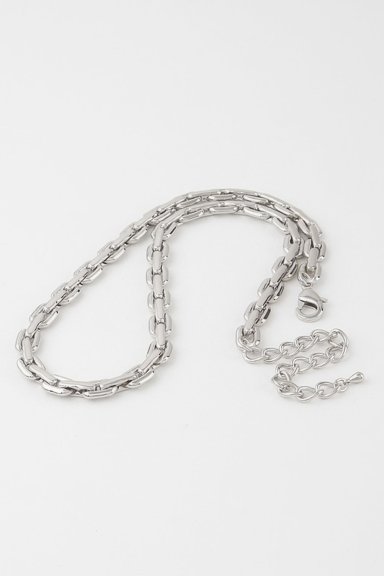 Solid Link Chain Necklace 14"