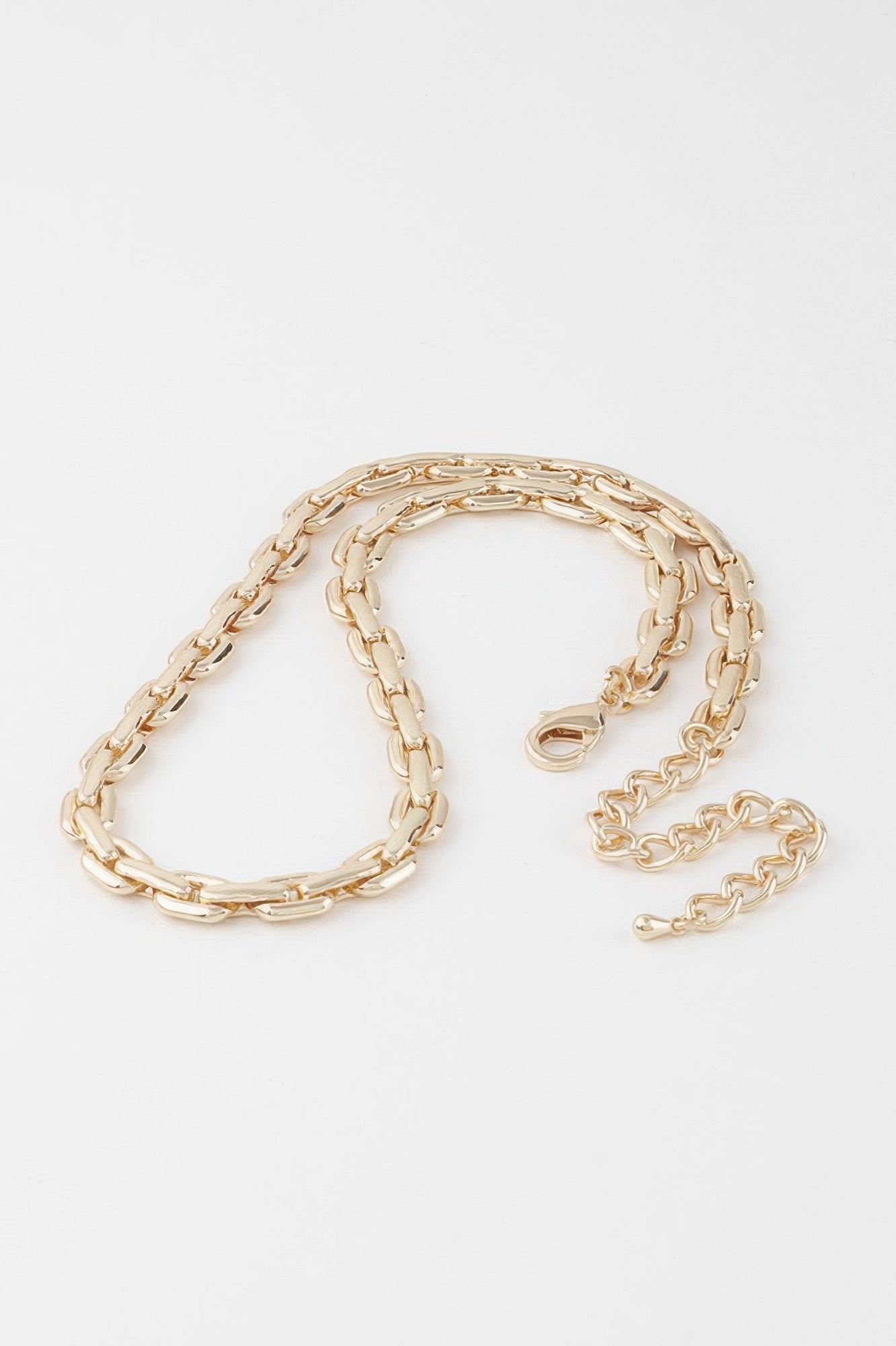 Solid Link Chain Necklace 14"